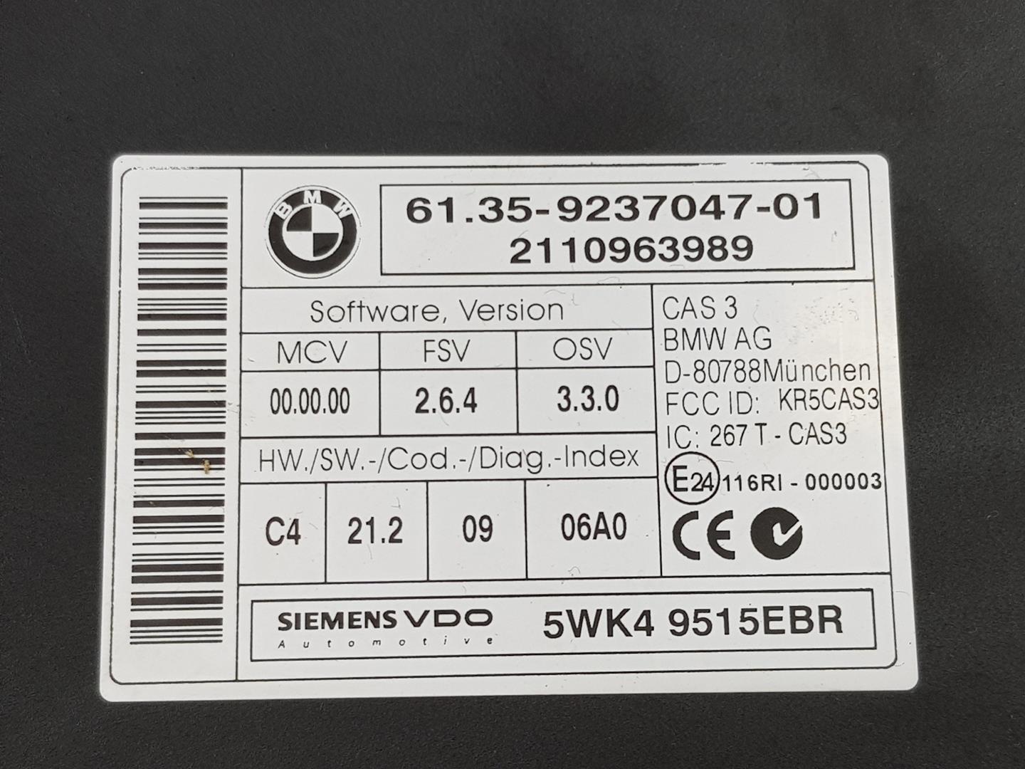 BMW X1 E84 (2009-2015) Kiti valdymo blokai 61359237047, 9395657 24248521