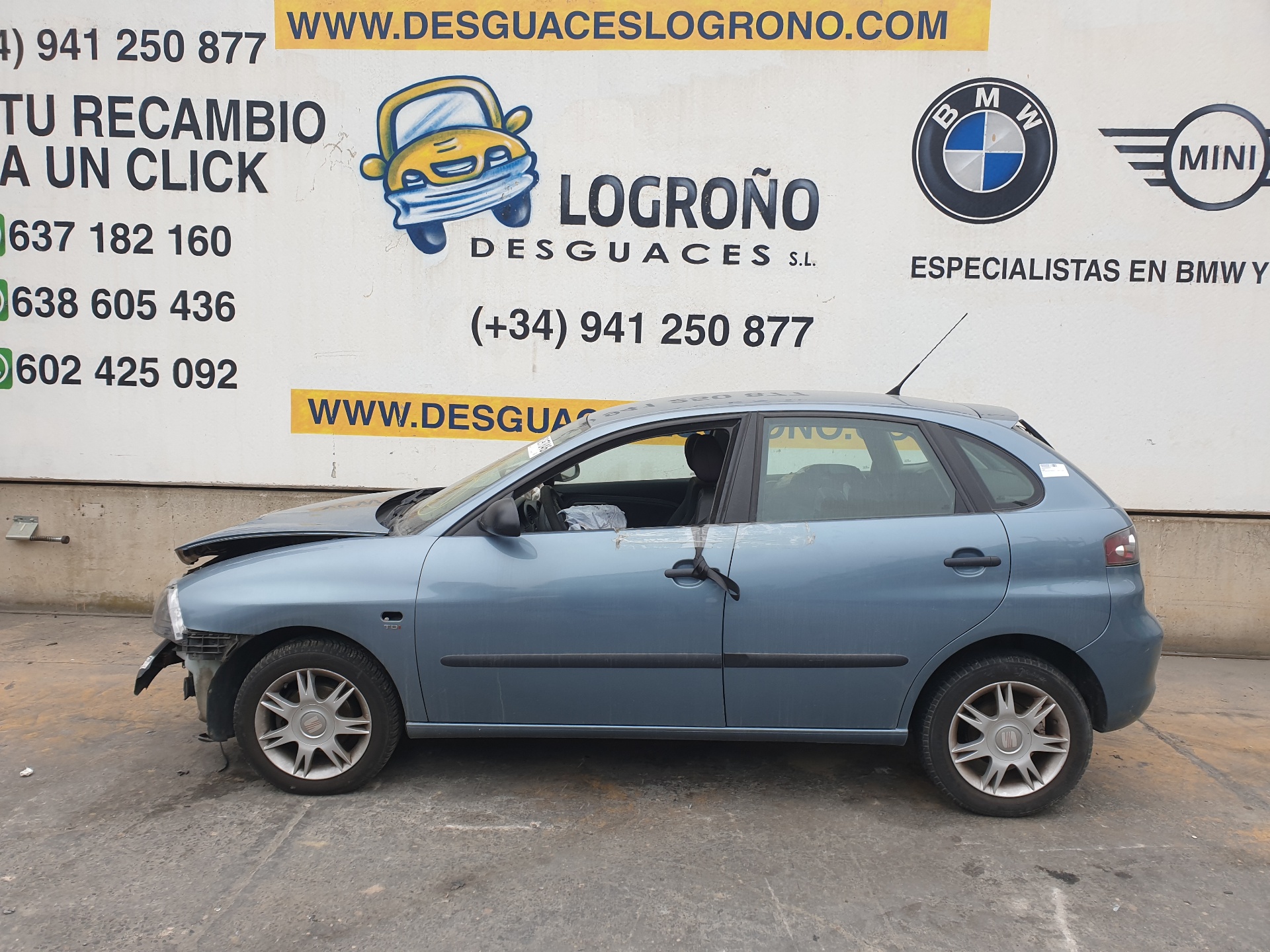 SEAT Ibiza 3 generation (2002-2008) Передній лівий карданний вал 6Q0407301AB,6Q0407271DB 23754686