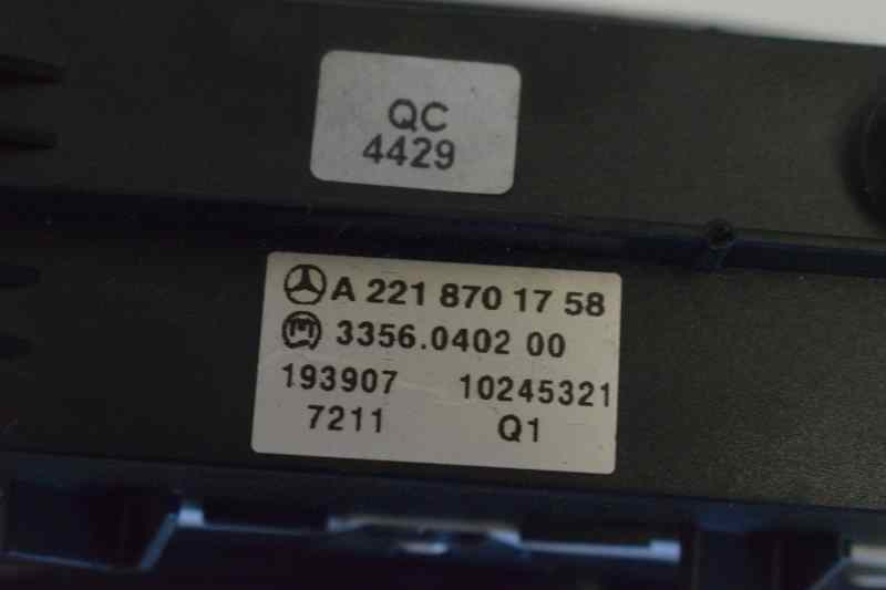 MERCEDES-BENZ S-Class W221 (2005-2013) Переключатель кнопок A2218701758, A2218701758, 2222DL 25175232