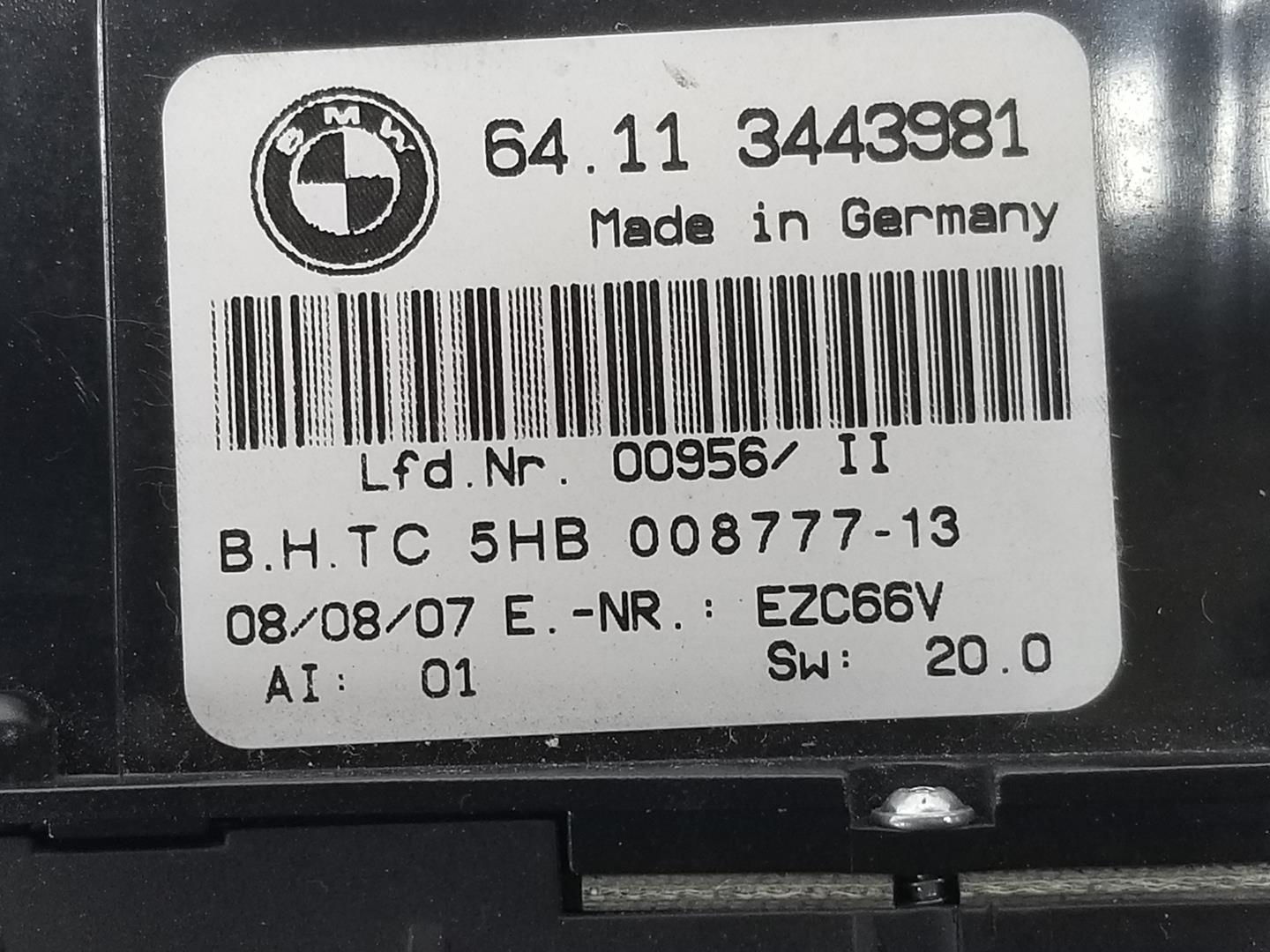 BMW X3 E83 (2003-2010) Klimakontrollenhet 64113443981, 64113443981 19747837