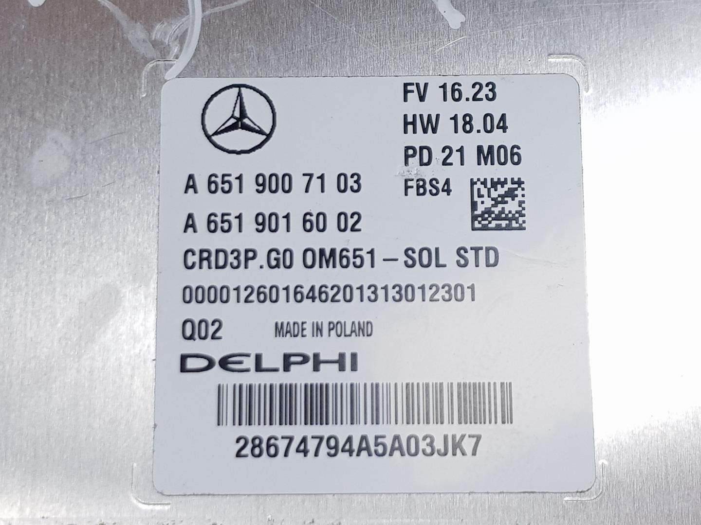 MERCEDES-BENZ Sprinter 2 generation (906) (2006-2018) Блок управления двигателем A6519007103,A6519007103 19867224