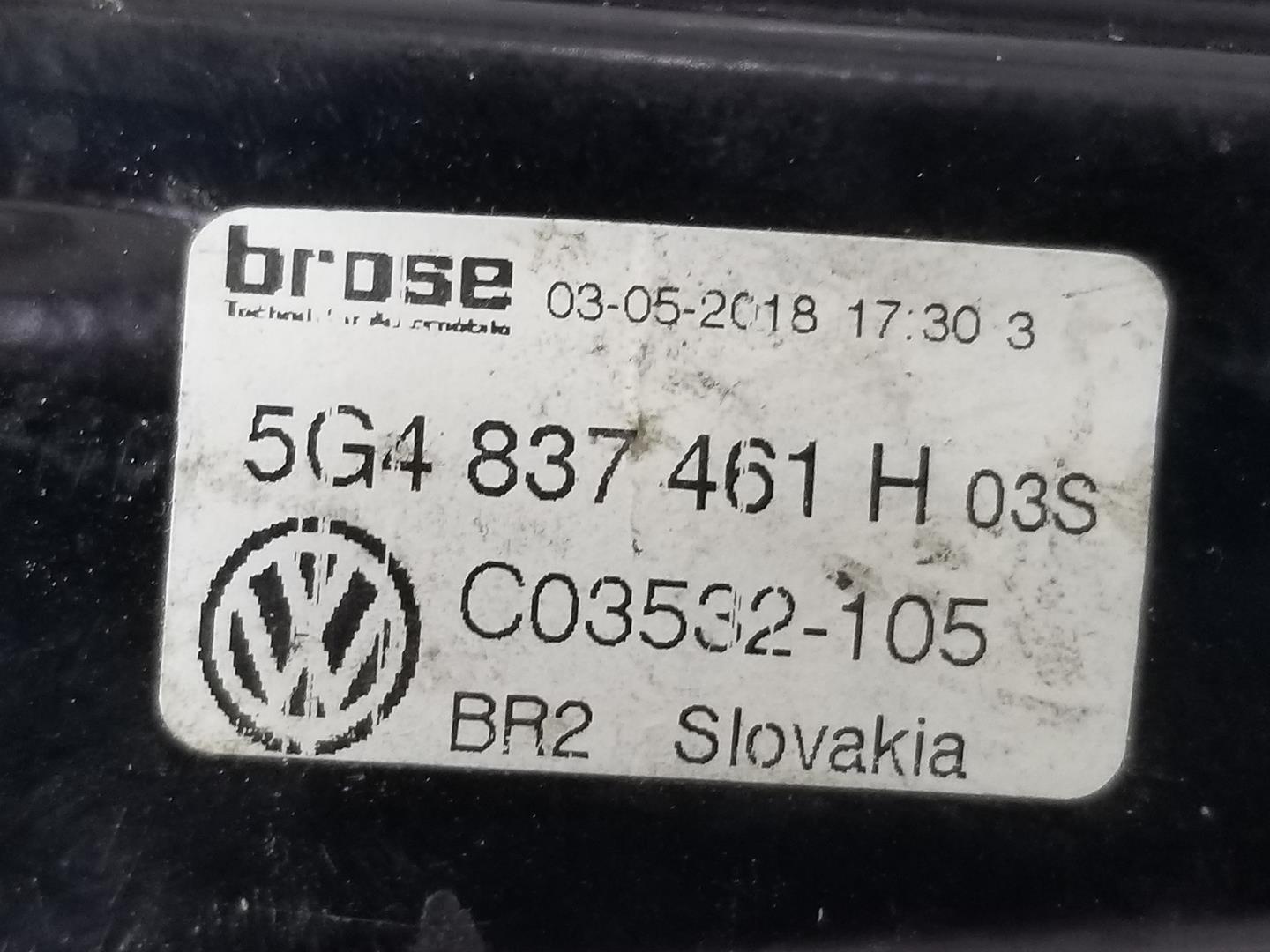 VOLKSWAGEN Golf 7 generation (2012-2024) Forreste venstre dør vinduesregulator 5G4837461H, 5G4837461H, SINMOTOR 19742407