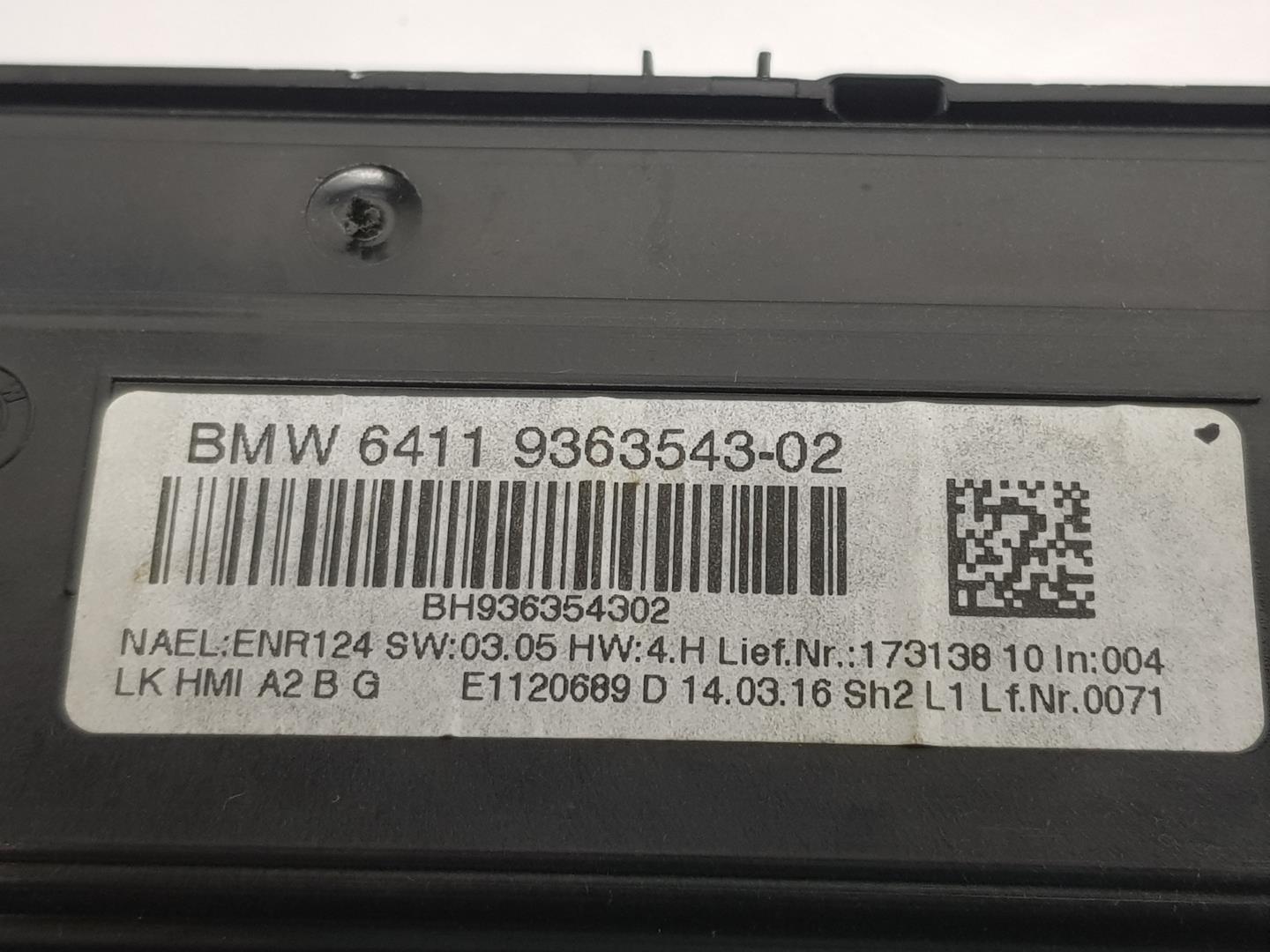 BMW 4 Series F32/F33/F36 (2013-2020) Ilmastonhallintayksikkö 64119363543,64119363543 24231509