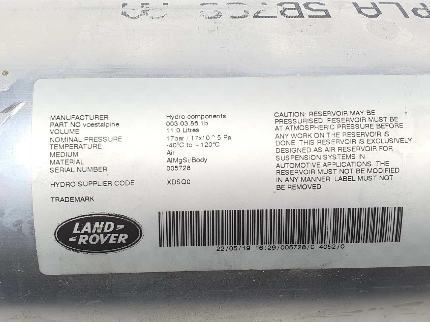 LAND ROVER Range Rover Evoque L538 (1 gen) (2011-2020) Other part HPLA5B709AA, LR084040 19729900