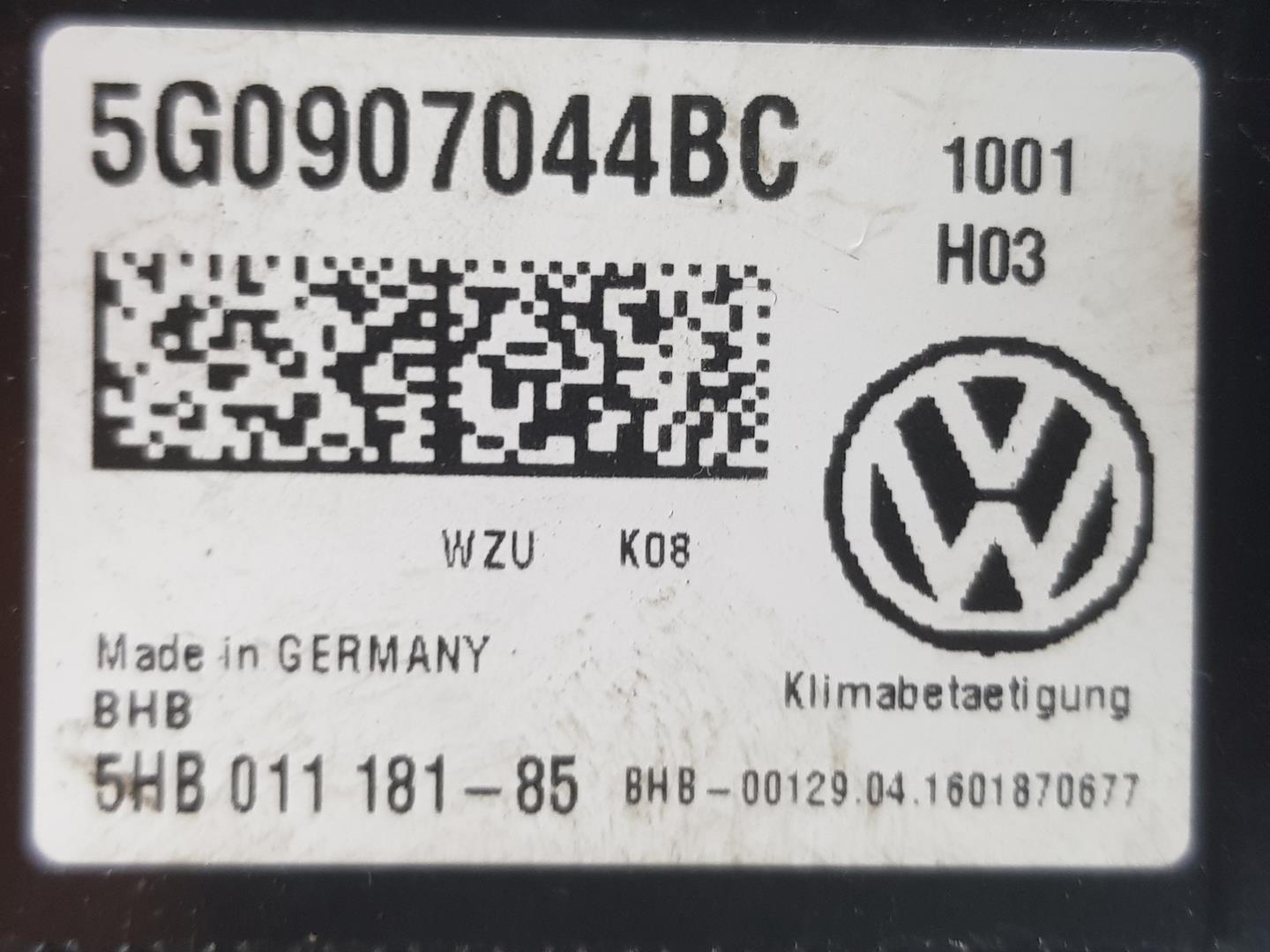 VOLKSWAGEN Golf 7 generation (2012-2024) Klimato kontrolės (klimos) valdymas 5G0907044BC 24191681