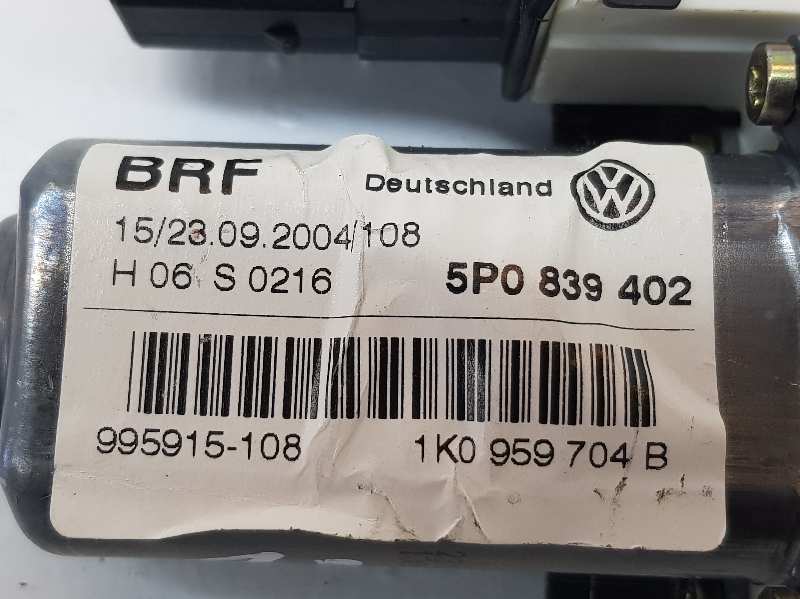 SEAT Toledo 3 generation (2004-2010) Moteur de commande de vitre de porte arrière droite 5P0839402, 995915108, 1K0959704B 19630702