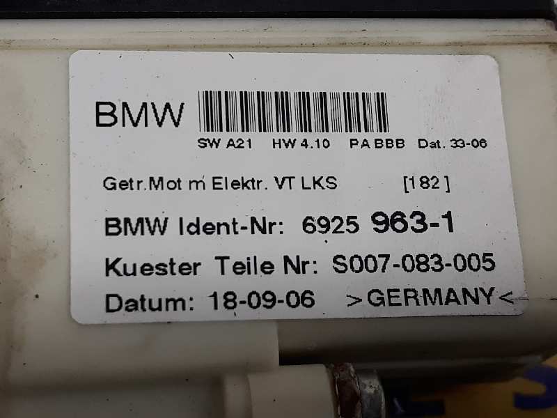 BMW X3 E83 (2003-2010) Vänster framdörr Fönsterregulatormotor 67626925963, 6925963, S0070830050130822223 19631823