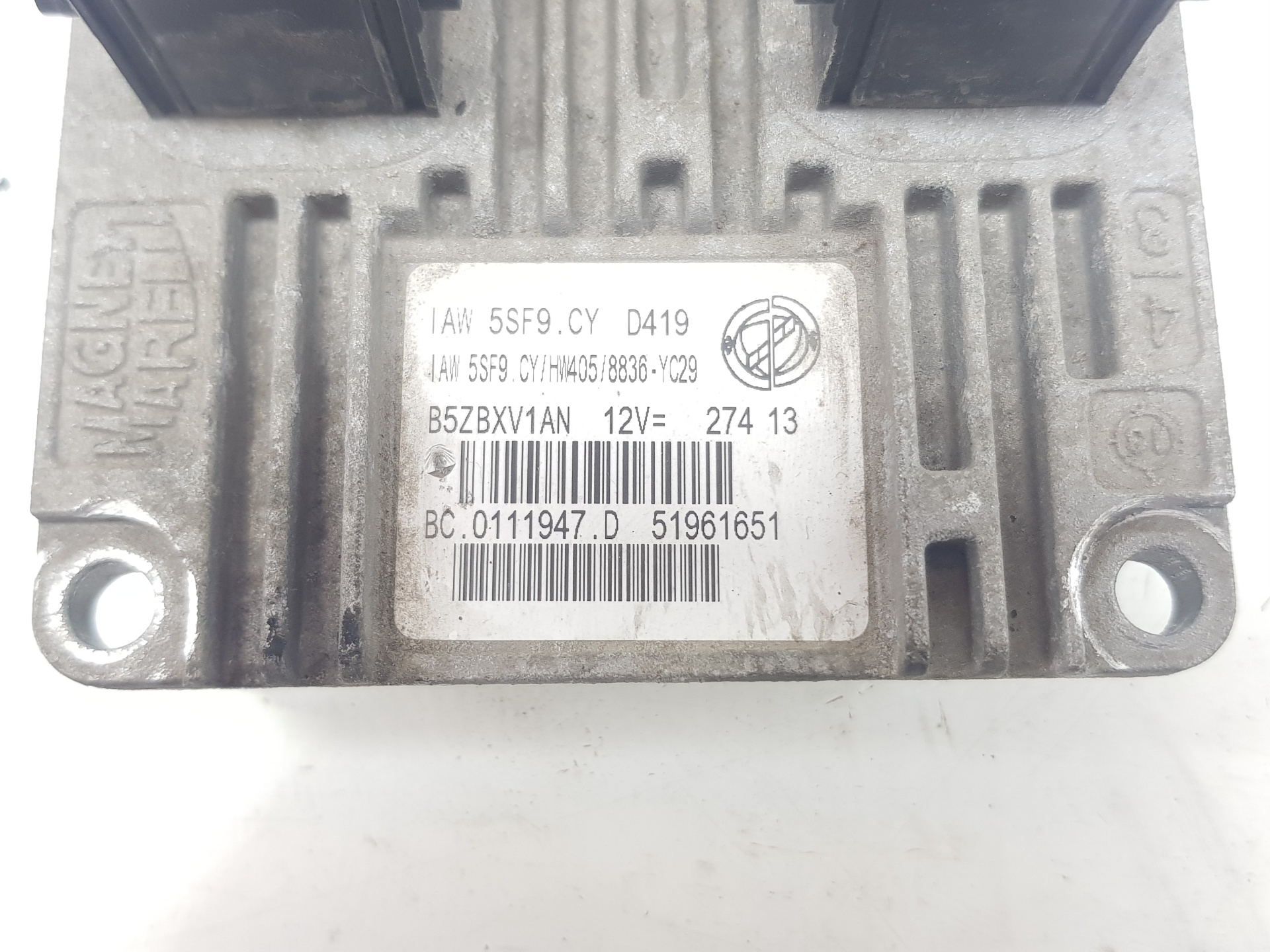 LANCIA Ypsilon II (Type 843)  (2003-2011) Блок керування двигуном ECU 51961651,51961651 27255624