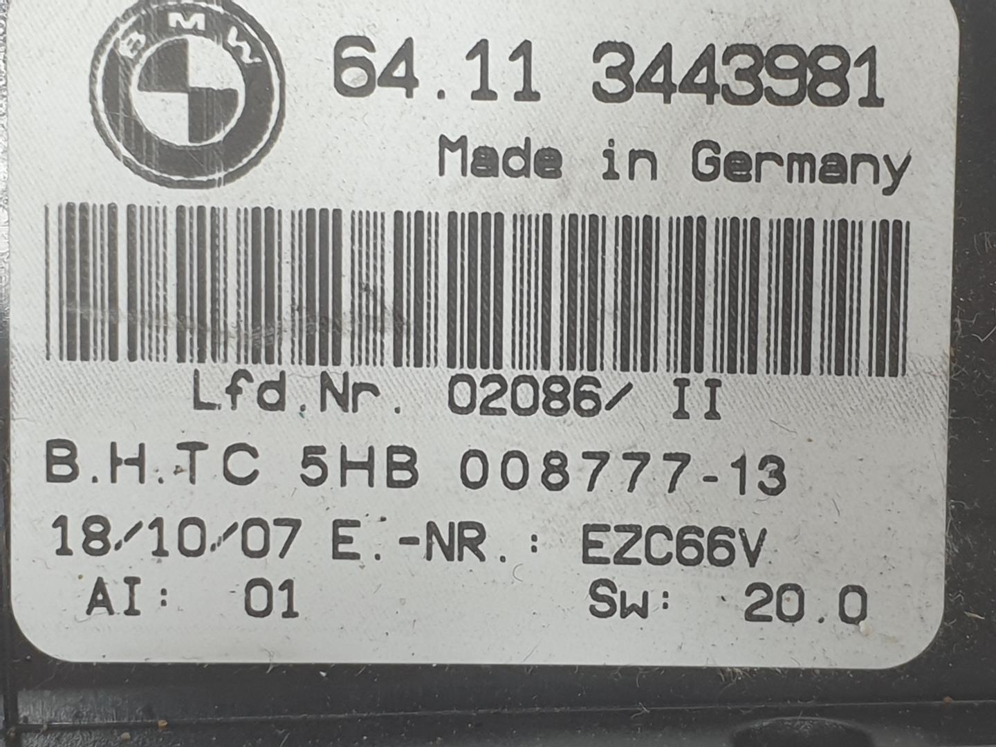 BMW X3 E83 (2003-2010) Unité de climatisation 3443981, 64113443981 19831514