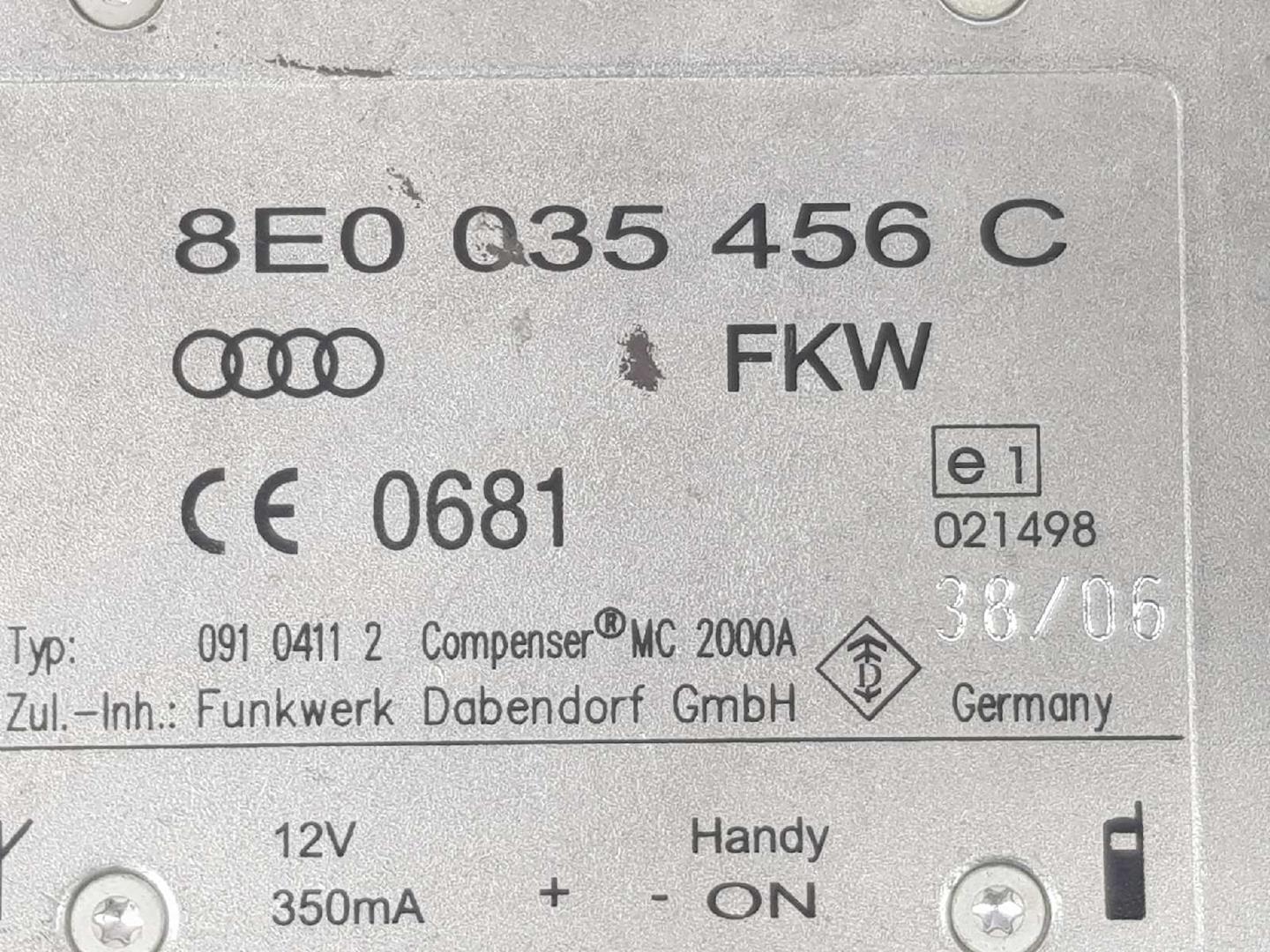 AUDI A4 B6/8E (2000-2005) Підсилювач звуку 8E0035456C,8E0035456C 19736328