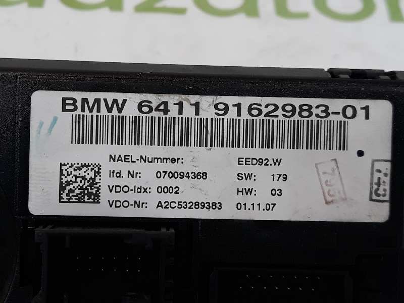 BMW 1 Series E81/E82/E87/E88 (2004-2013) Klimato kontrolės (klimos) valdymas 64119162983, A2C53289383, 64119199260 19626929