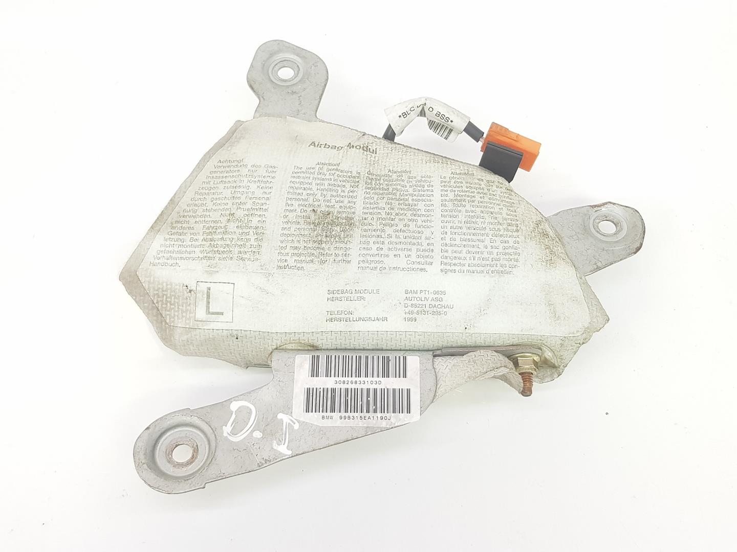 PONTIAC 5 Series E39 (1995-2004) Front Left Door Airbag SRS 72128268331, 72128268331 19808925