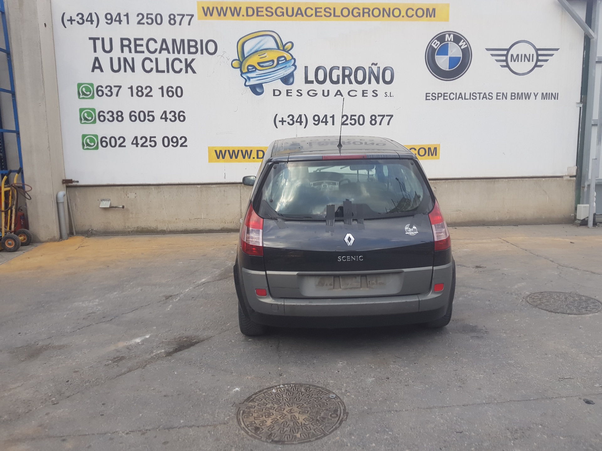 RENAULT Scenic 2 generation (2003-2010) Левая противотуманка переднего бампера 8200074008,8200074008 21675766