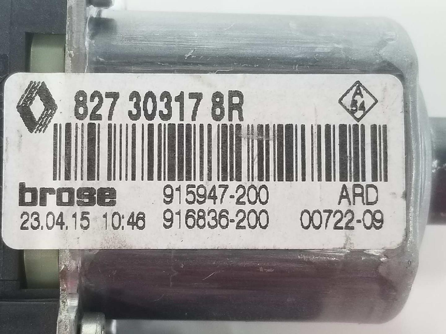 RENAULT Scenic 3 generation (2009-2015) Rear Right Door Window Control Motor 827303178R, 827303178R, SOLOMOTOR 19891300