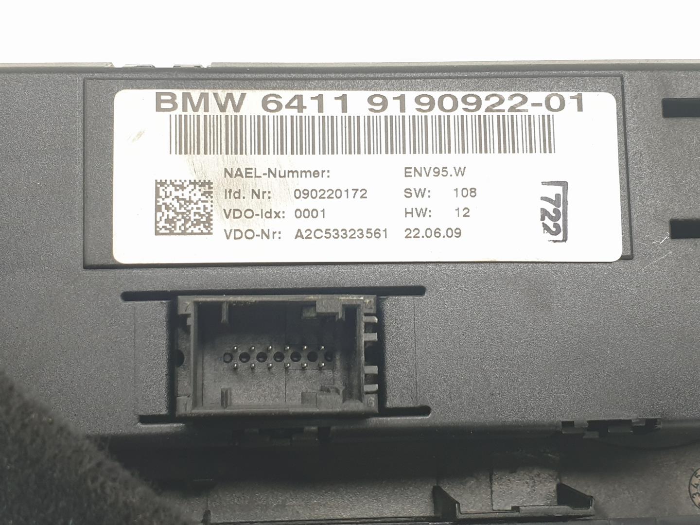 BMW 1 Series E81/E82/E87/E88 (2004-2013) Klimakontrolenhed 9190922,64119199260 23750602