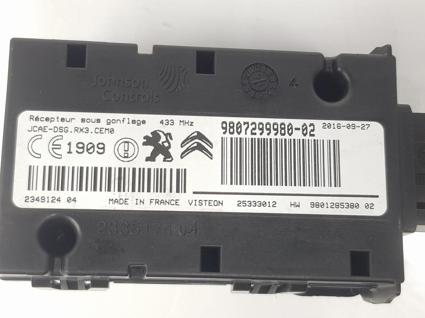 PEUGEOT 508 1 generation (2010-2020) Other Control Units 9807299980, 9807299980 24139796