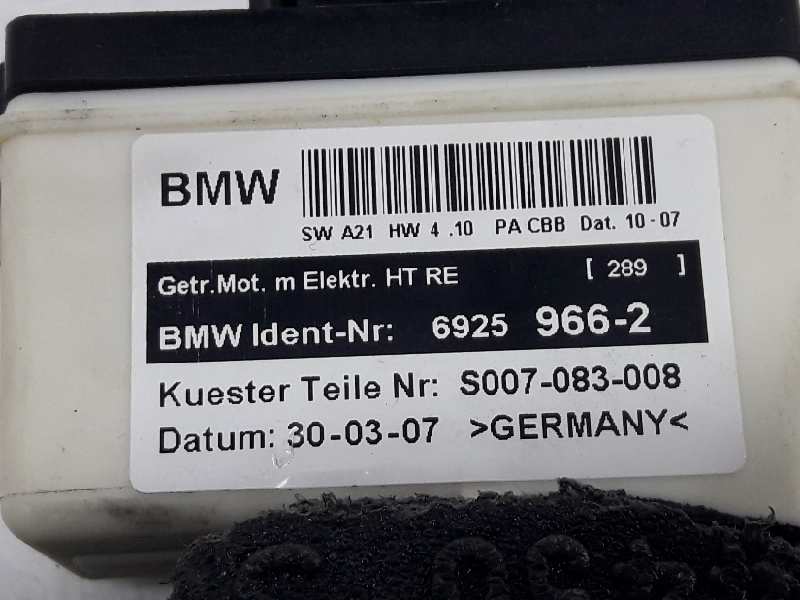 BMW X3 E83 (2003-2010) Маторчик стеклоподъемника задней правой двери 6925966, 67626925966 19649231