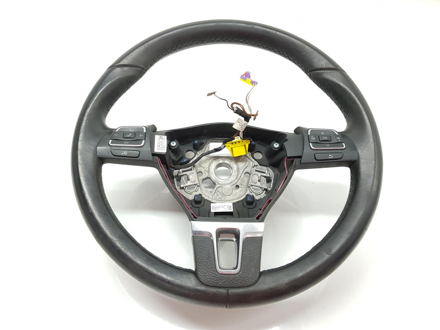 VOLKSWAGEN Passat CC 1 generation (2008-2017) Steering Wheel 3C8959537D, 3C8419091BE 24977157