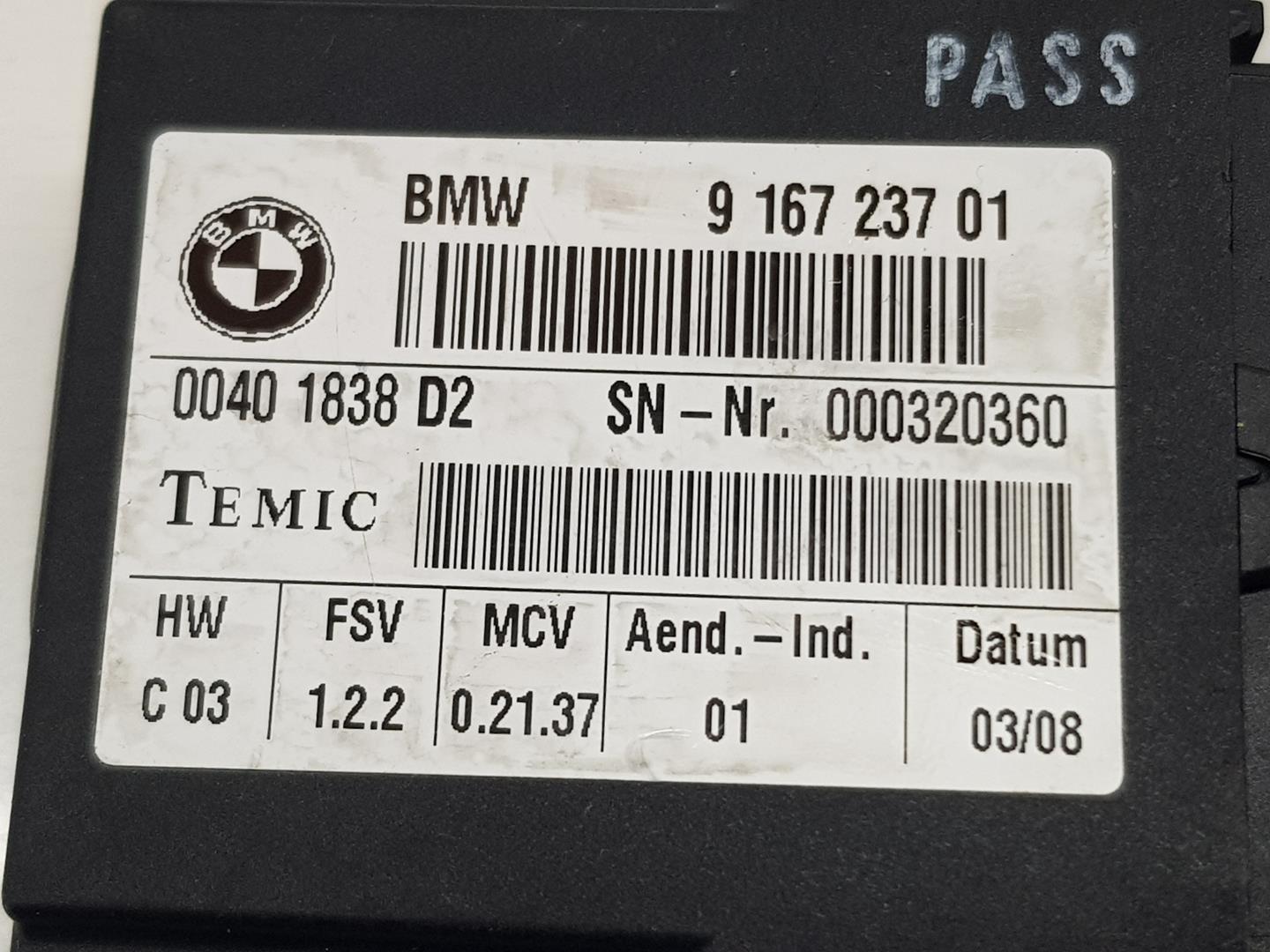 BMW 3 Series E90/E91/E92/E93 (2004-2013) Другие блоки управления 9167237, 9273584 24252379