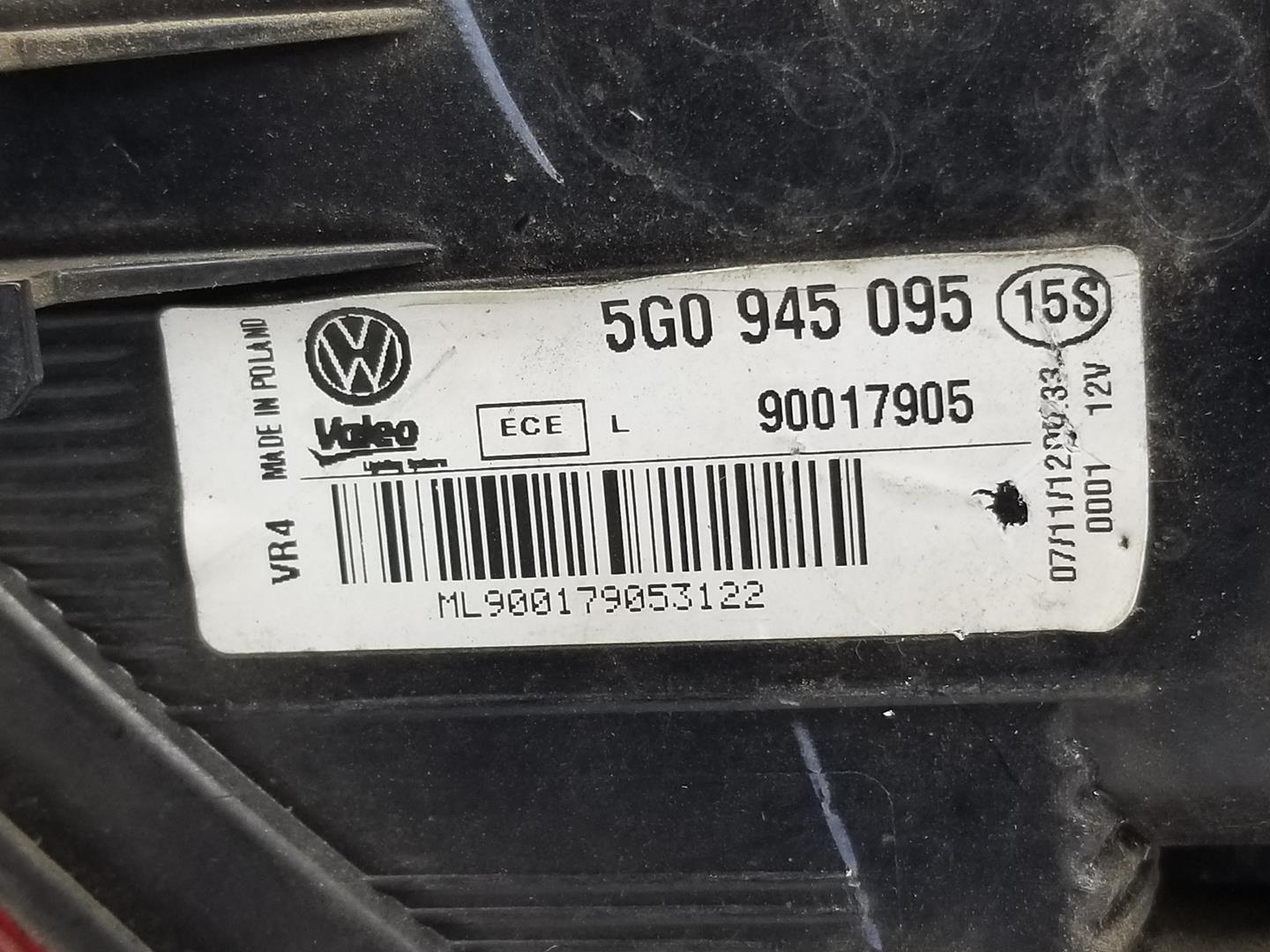 VOLKSWAGEN Variant VII TDI (2014-2024) Фонарь задний левый 5G0945095,5G0945095M,2222DL 19791269