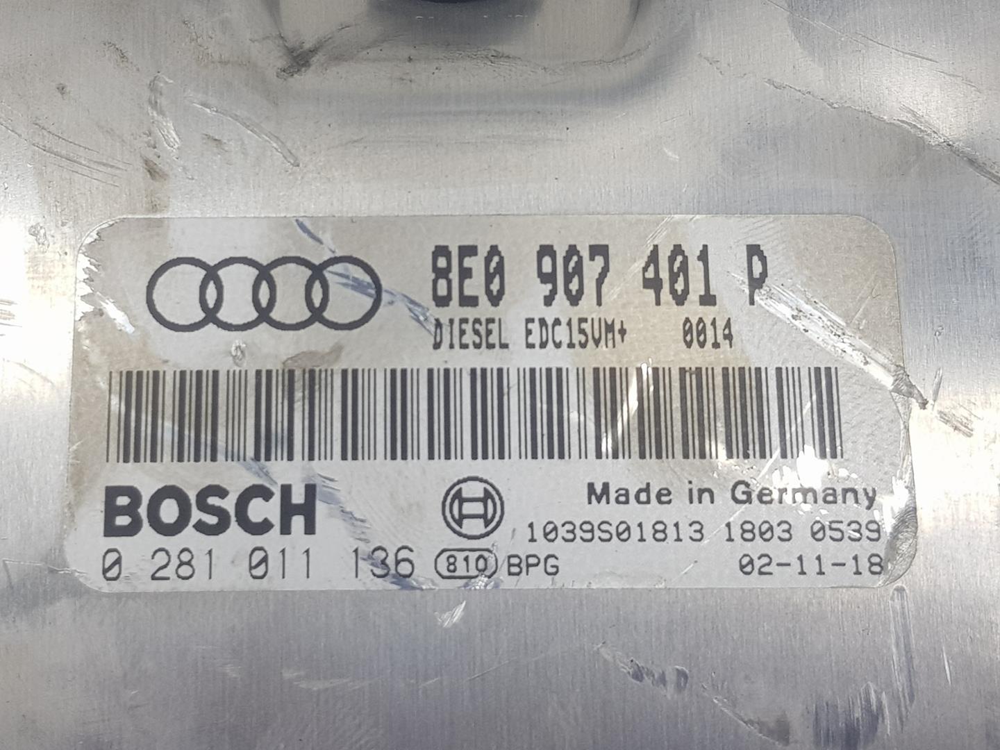 AUDI A6 C5/4B (1997-2004) Variklio kompiuteris 8E0907401P, 8E0907401P 19832787