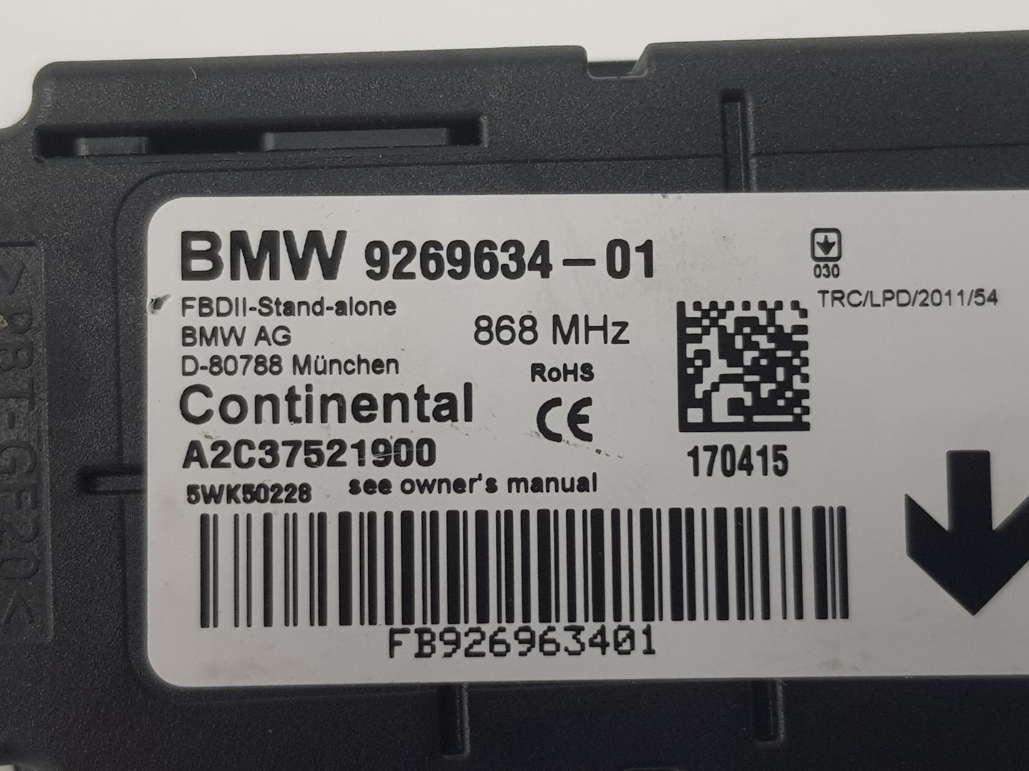 BMW X4 F26 (2014-2018) Kiti valdymo blokai 61319269634, 61319269634 24153107