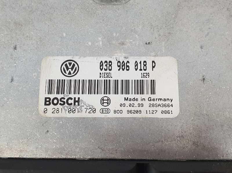 VOLKSWAGEN A4 B5/8D (1994-2001) Engine Control Unit ECU 038906018P,0281001720,2222DL 19726628