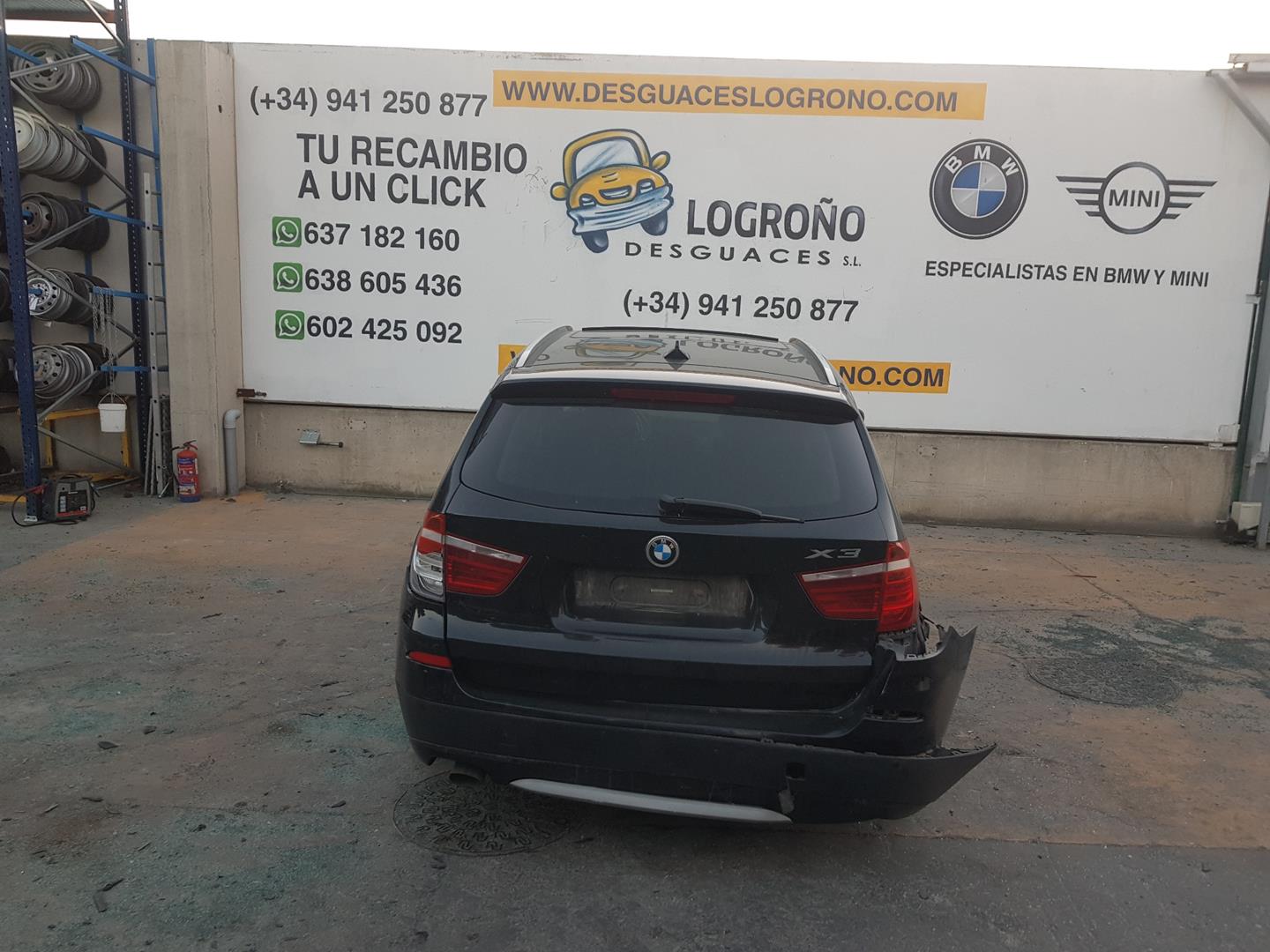 BMW X4 F26 (2014-2018) Right Side Roof Rail 51137230208, 51137230208, DERECHO 19792782