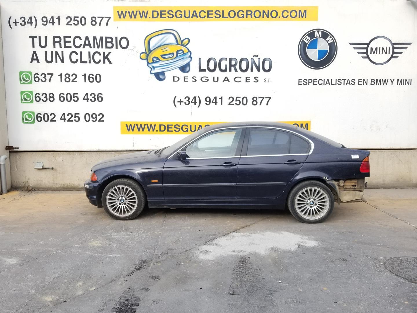 BMW 3 Series E46 (1997-2006) Priekinis kairys sparnas 41358240405, 8240405, AZULOSCURO317 19833574