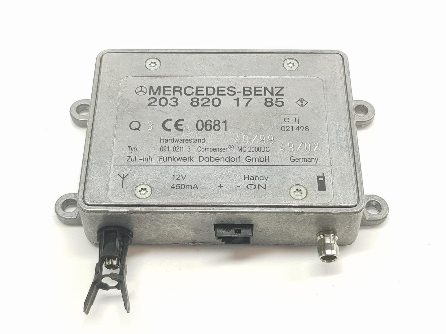 MERCEDES-BENZ CLK AMG GTR C297 (1997-1999) Kiti valdymo blokai A2038201785, A2038201785 21078184