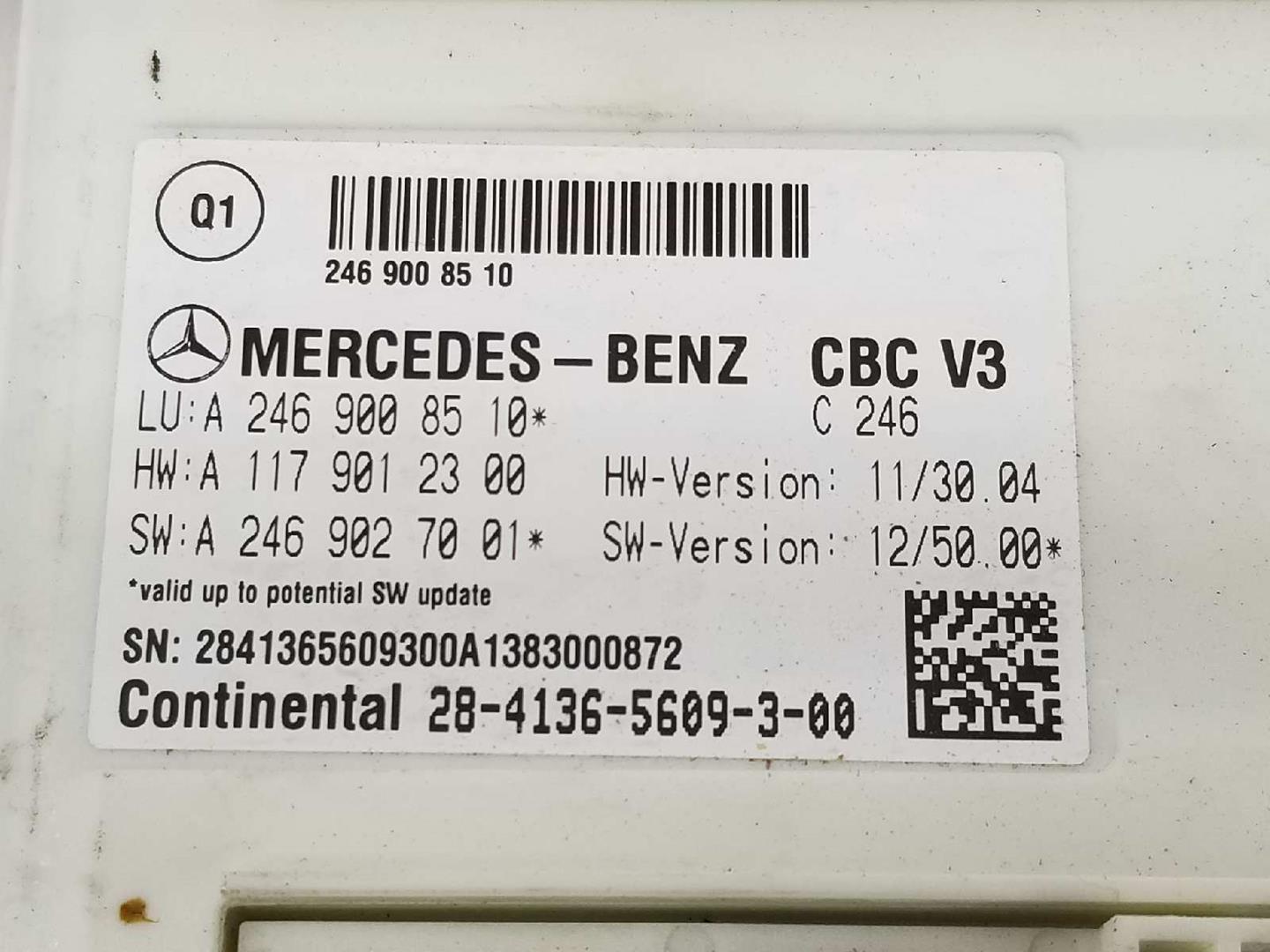 MERCEDES-BENZ B-Class W246 (2011-2020) Блок предохранителей A2469008510,2469008510 19726182