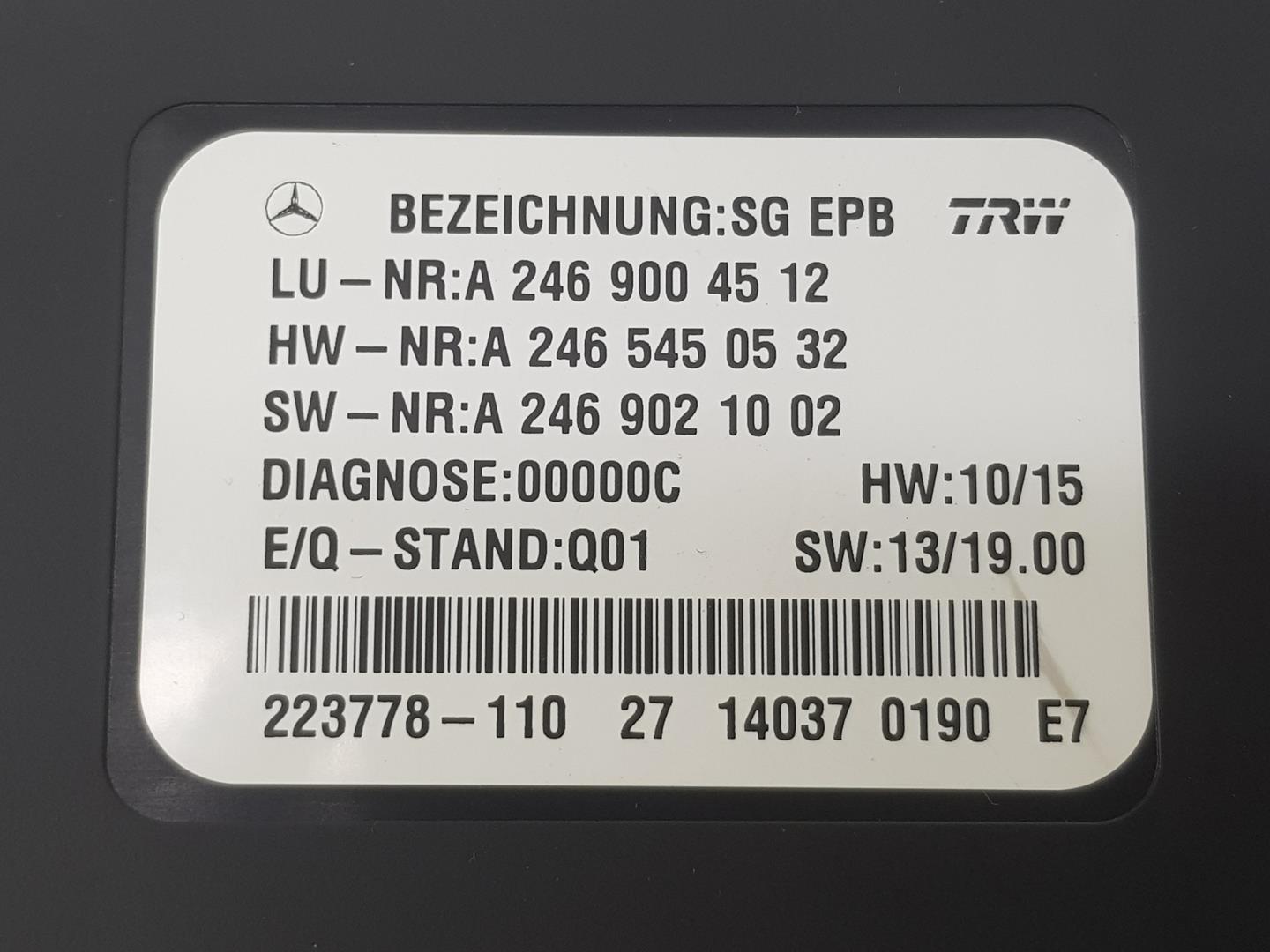 MERCEDES-BENZ M-Class W166 (2011-2015) Muut ohjausyksiköt A2469004512, A2469004512 24149833
