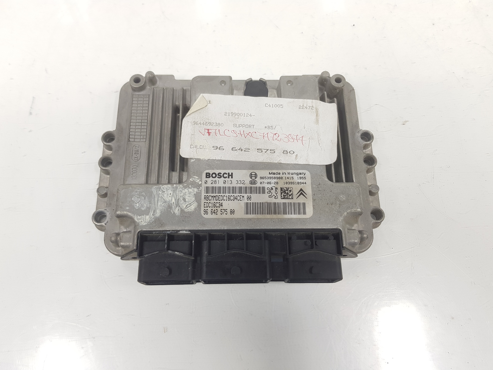 CITROËN C4 1 generation (2004-2011) Engine Control Unit ECU 9664257580,0281013332 19839305