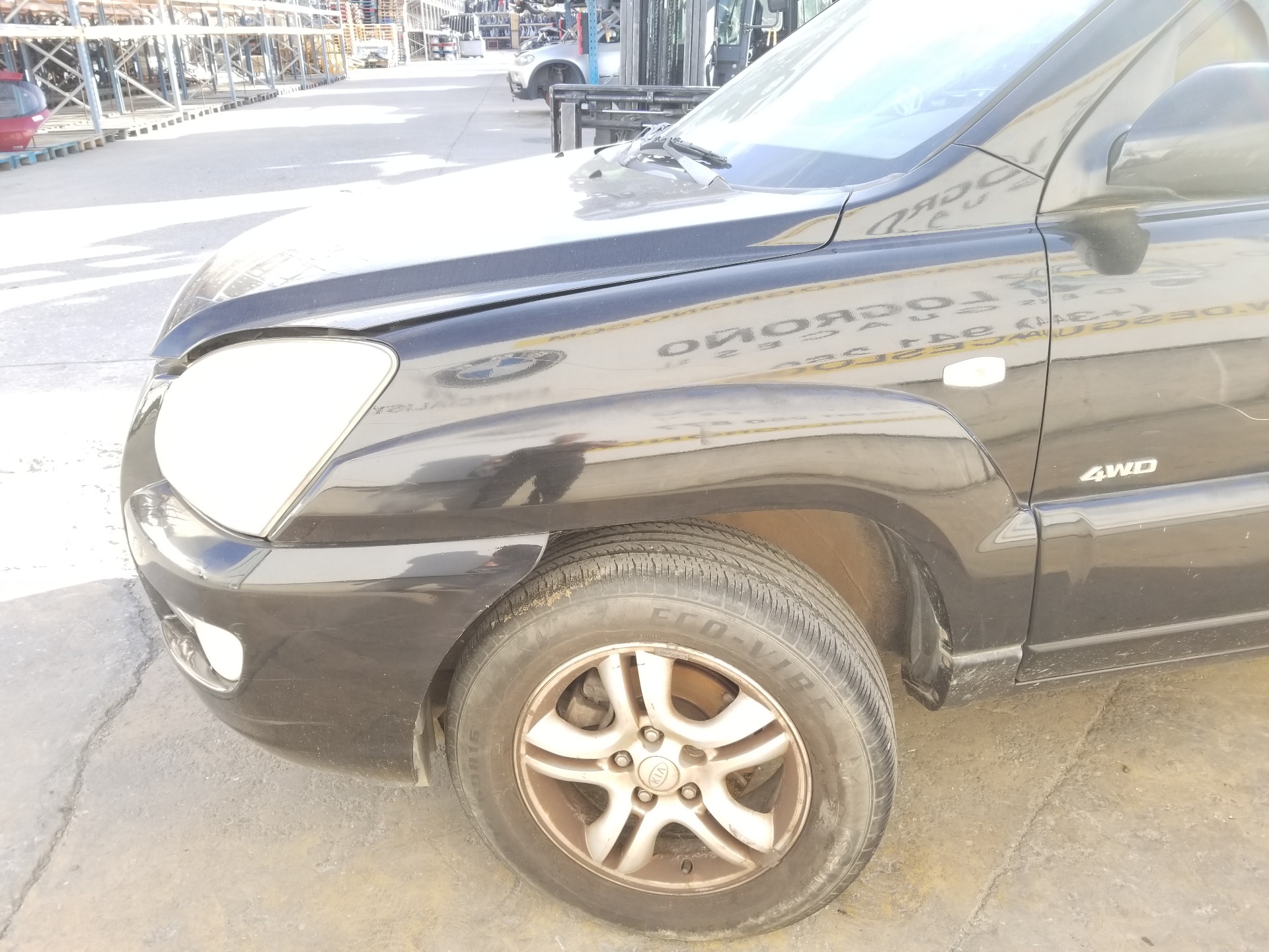 KIA Sportage 2 generation (2004-2010) Капот 664001F010,664001F010,COLORNEGRO9P 24211649