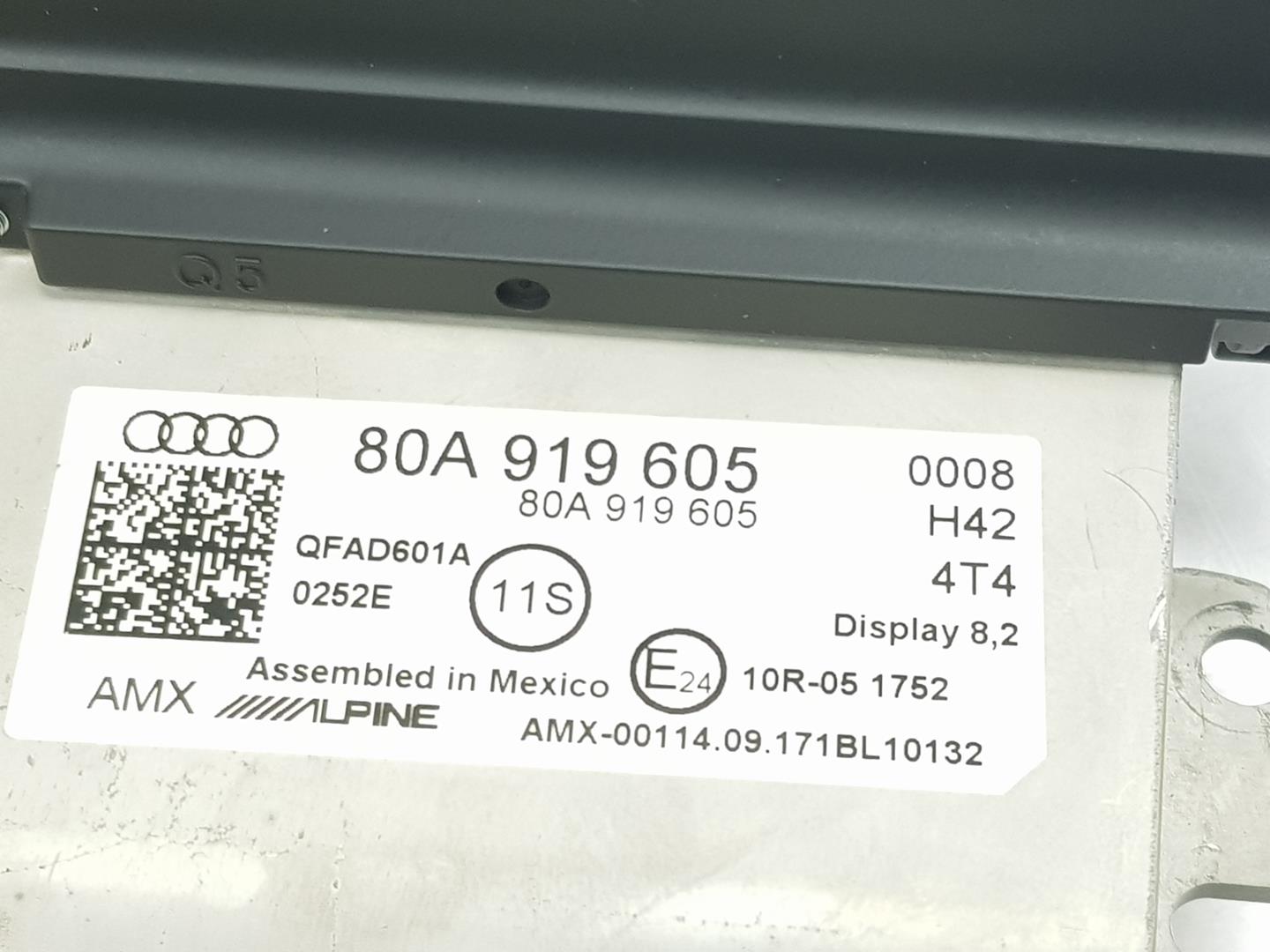 AUDI Q5 FY (2016-2024) Другие внутренние детали 80A919605,80A919605 26953154