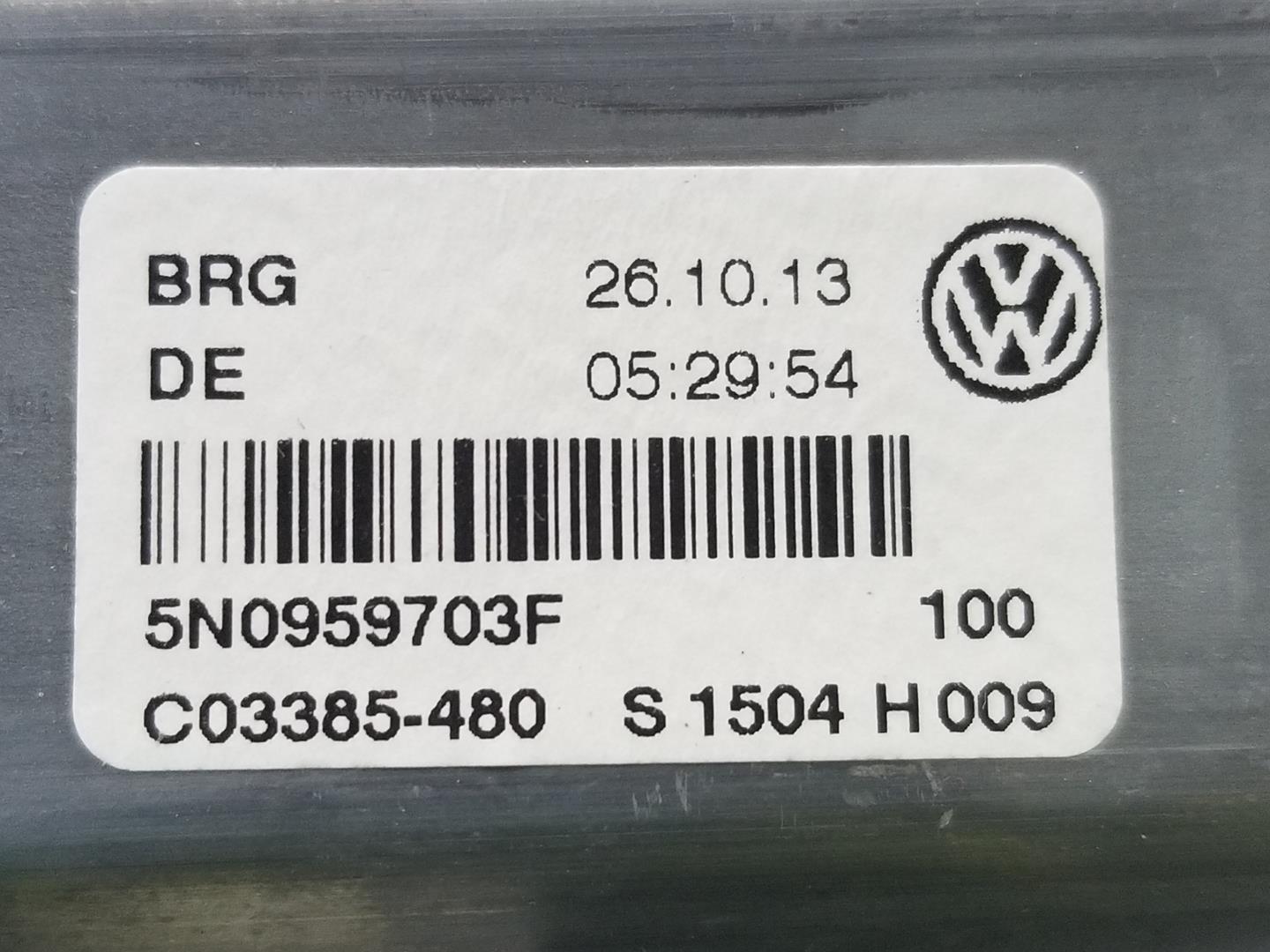 VOLKSWAGEN Tiguan 1 generation (2007-2017) Galinių kairių durų stiklo pakelėjo varikliukas 5N0959703F,C03385480,C12696101 19767531