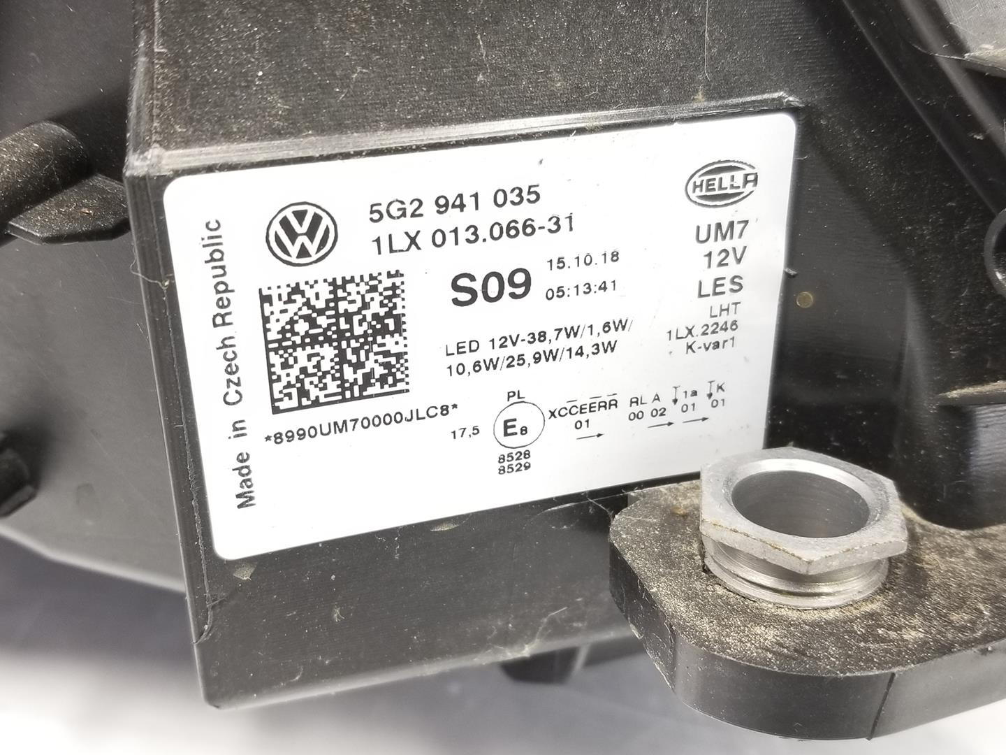 VOLKSWAGEN Golf 7 generation (2012-2024) Фара передняя левая 5G2941035, 5G2941773 19861884