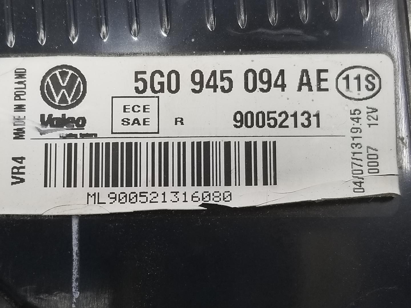 VOLKSWAGEN Golf R 7 generation (2013-2019) Фонарь задний правый 5G0945094AE, 5G0945094AE, 2222DL 24123888