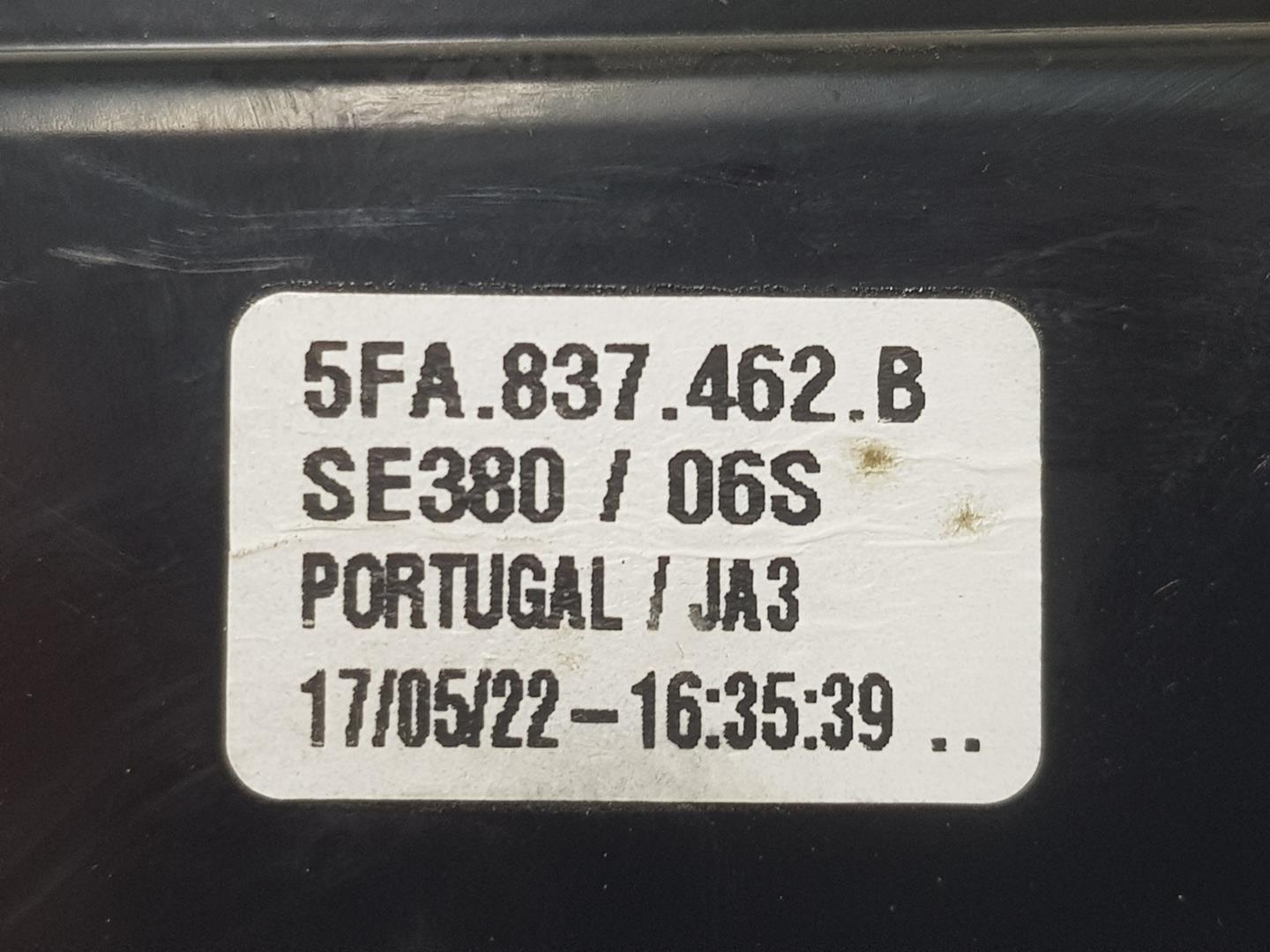 SEAT Alhambra 2 generation (2010-2021) Front Right Door Window Regulator 5FA837462B,5FA837462B,ELEVALUNASSINMOTOR 19925274