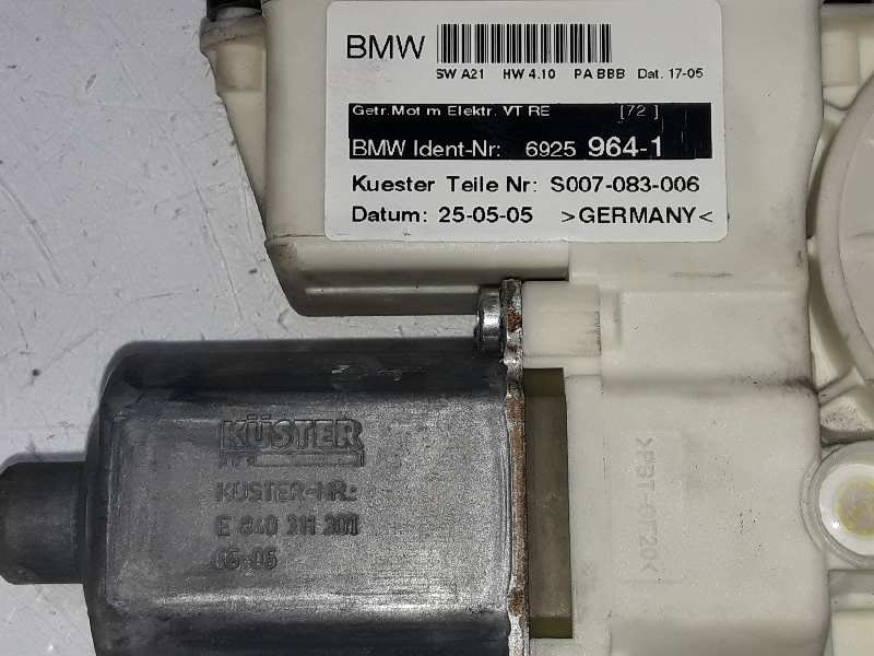 BMW X3 E83 (2003-2010) Moteur de commande de vitre de porte avant droite 6925964, 67626925964 19897528