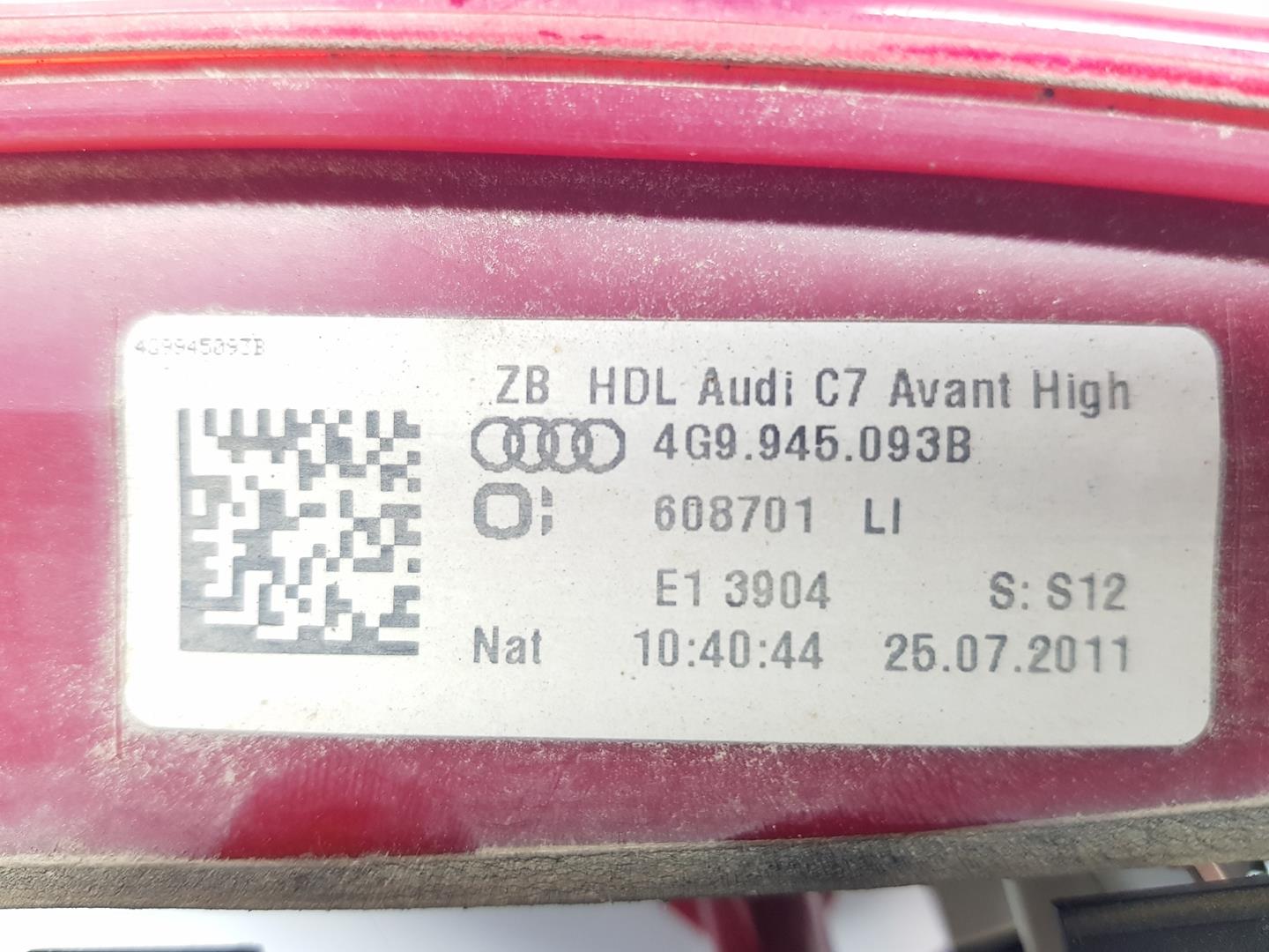 AUDI A6 C7/4G (2010-2020) Rear Left Taillight 4G9945093B, 4G9945093B 24157058