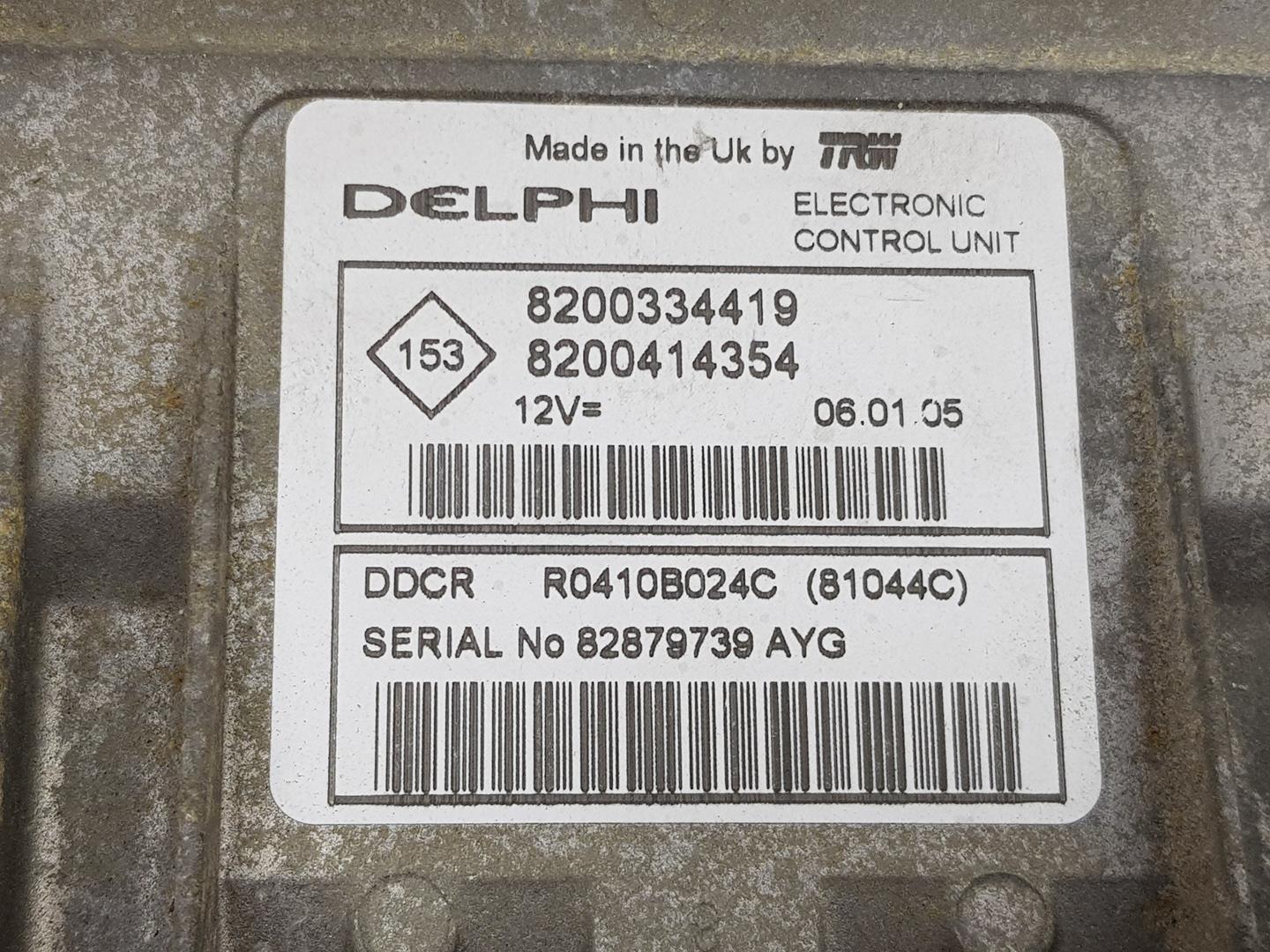 RENAULT Scenic 2 generation (2003-2010) Engine Control Unit ECU 8200414354, 8200414354 24252126