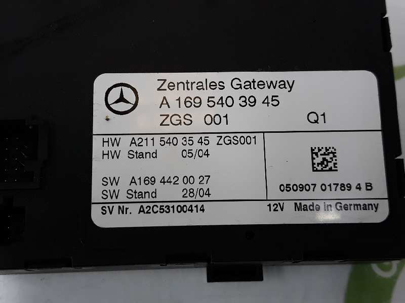MERCEDES-BENZ A-Class W169 (2004-2012) Gateway Control Unit A2115403545, A1695403945 19629210