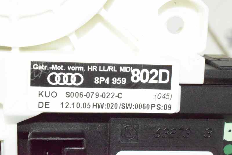 AUDI A2 8Z (1999-2005) Маторчик стеклоподъемника задней правой двери 8P4959802D,8P4959802D 19605496