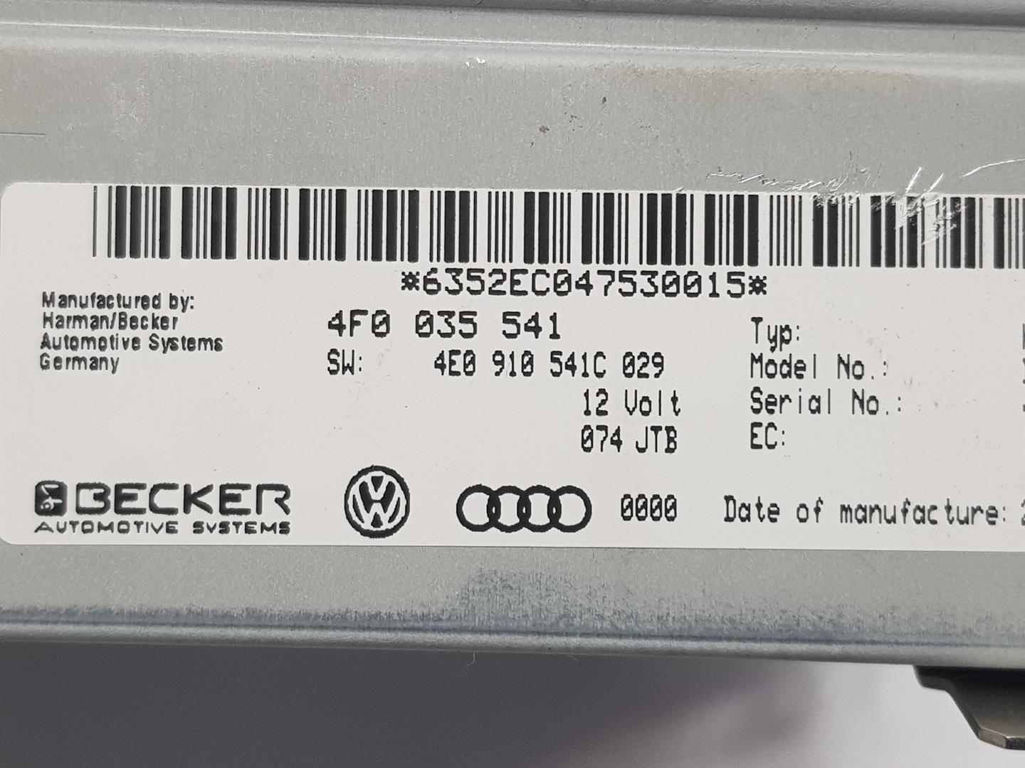 AUDI A6 C6/4F (2004-2011) Musiikkisoitin GPS:llä 4F0035541,4F0035541 24220635