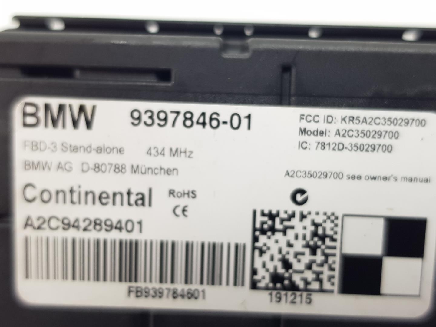 BMW 4 Series F32/F33/F36 (2013-2020) Другие блоки управления 61359397846, 9397846 19884241