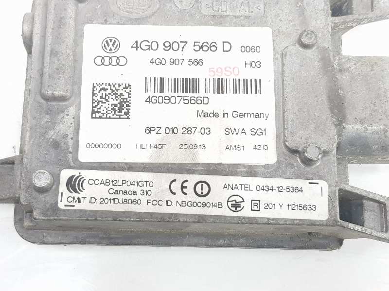 AUDI A7 C7/4G (2010-2020) Kiti valdymo blokai 4G0907566D, 4G0907566D 19744033