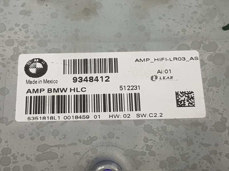BMW X4 F26 (2014-2018) Garso stiprintuvas 9348412, 65129348412 19722211