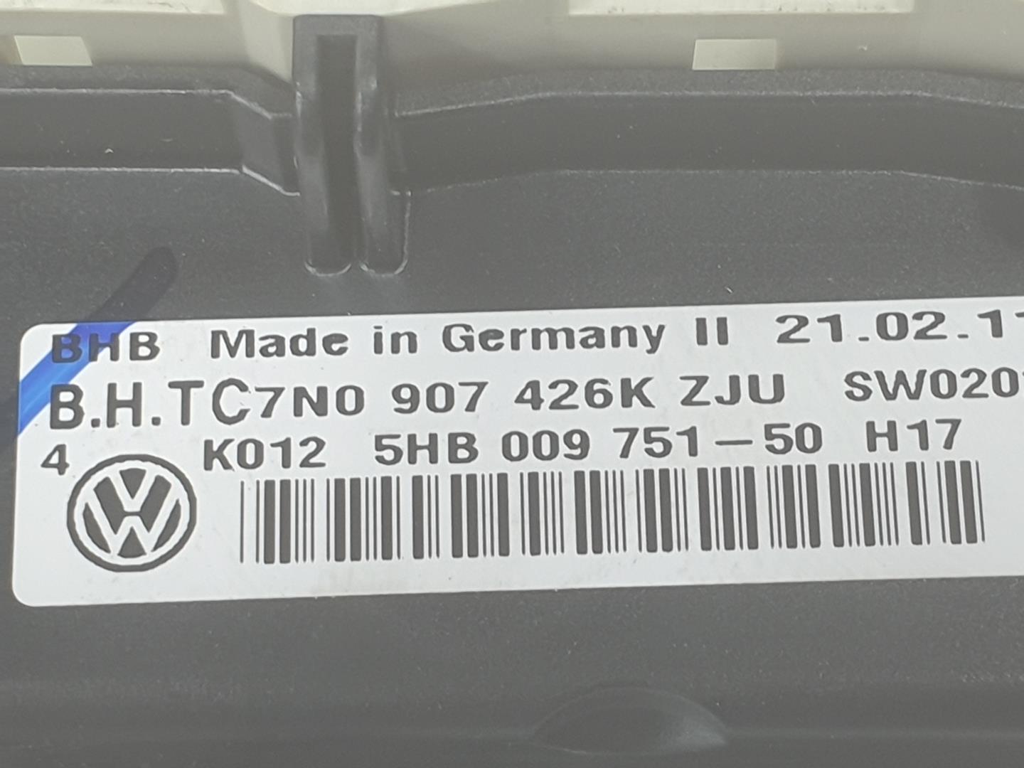 VOLKSWAGEN Golf 5 generation (2003-2009) Unitate de control al climei 7N0907426K,7N0907426K 19729310