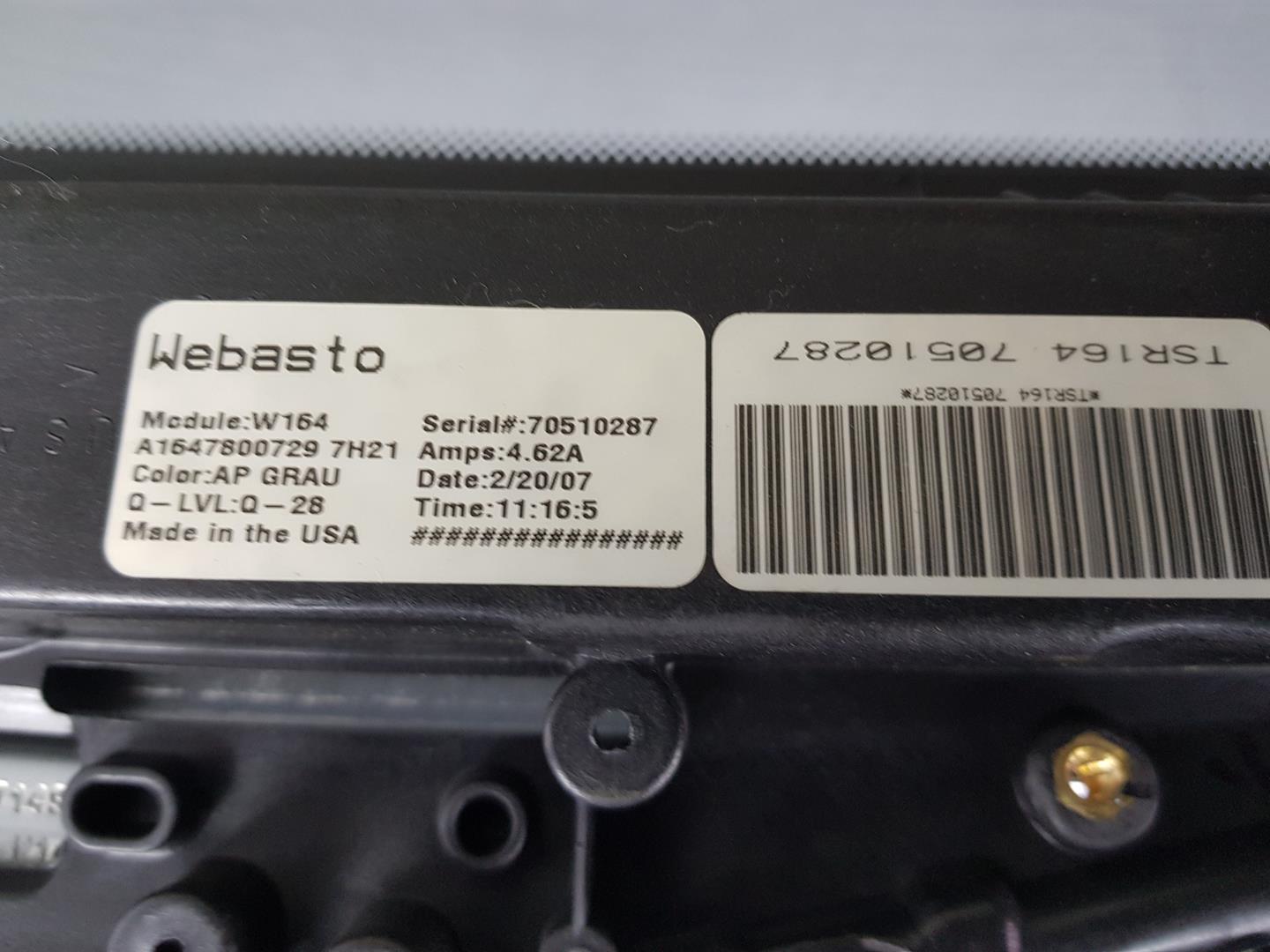 MERCEDES-BENZ M-Class W164 (2005-2011) Sunroof A1647800829, A1647800040 19790950